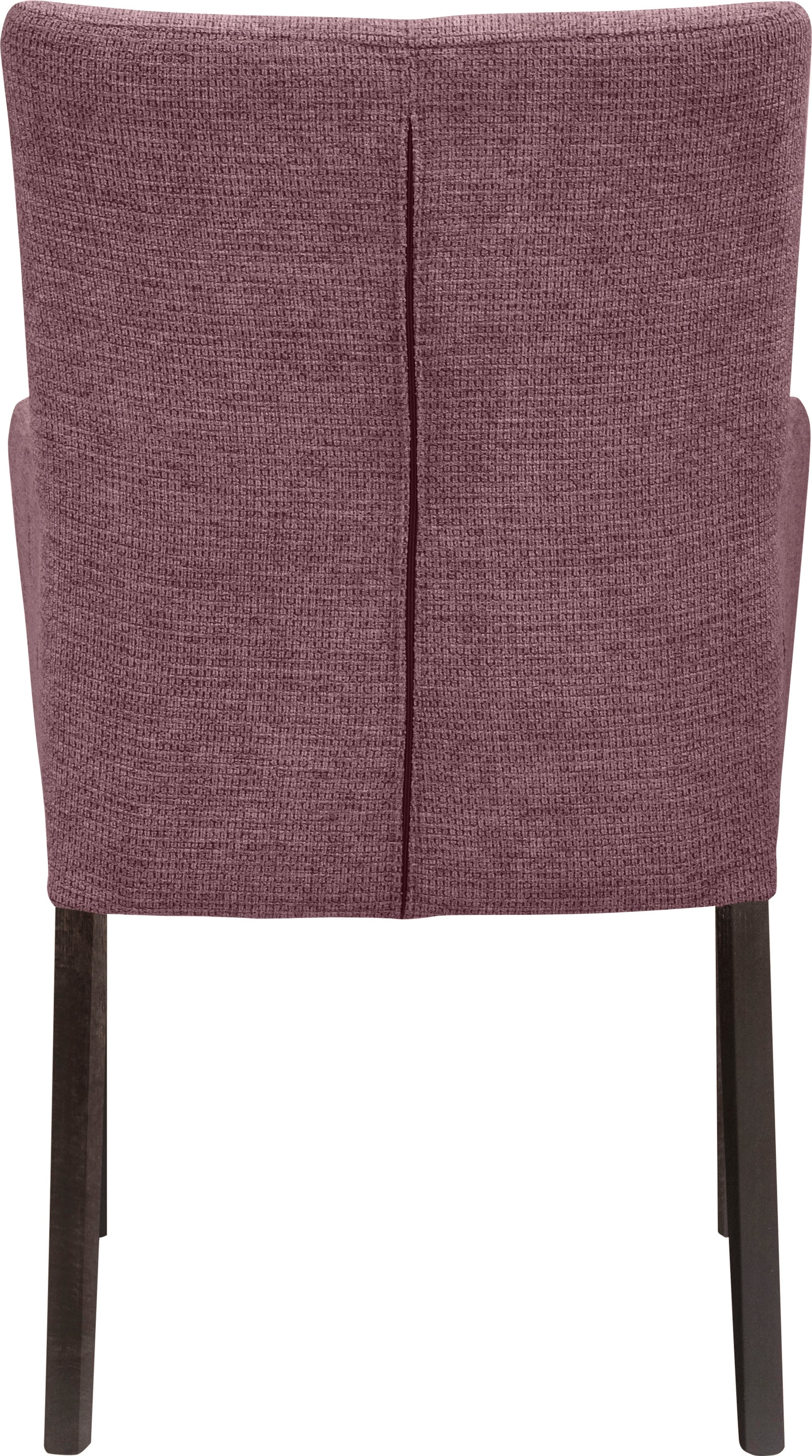 Home affaire Chaise avec accoudoirs »Aspen« () Beine aus massiver Buche, wengefarben lackiert