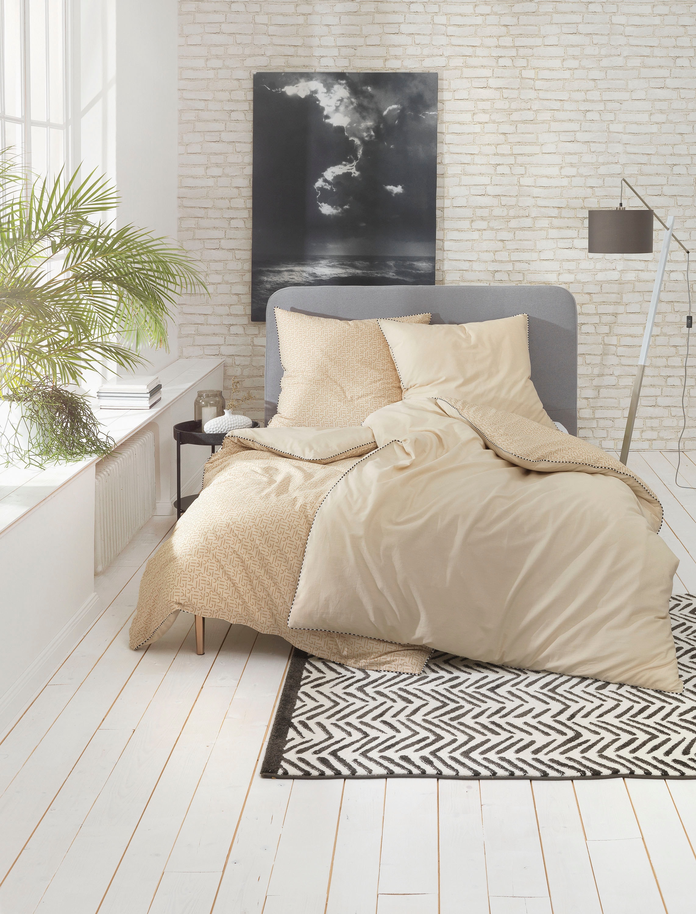 Esprit Wendebettwäsche »Scatter in Gr. 135x200, 155x220 oder 200x200 cm« 2 Stk. Bettwäsche aus Baumwolle, Bettwäsche mit Reissverschluss