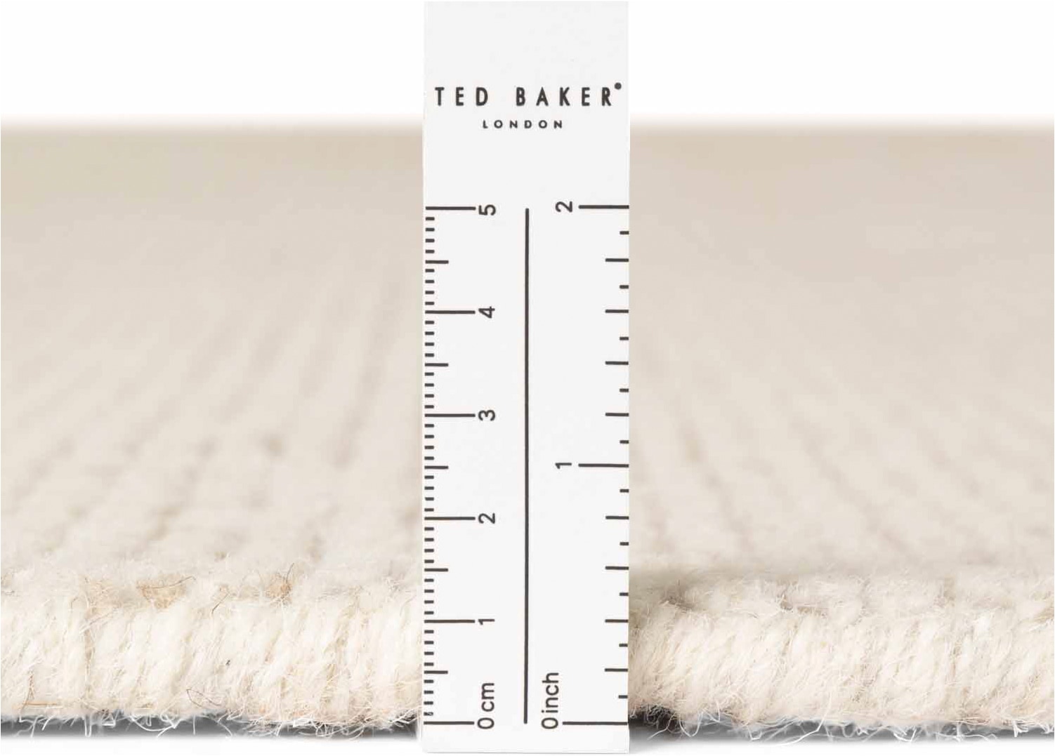 Ted Baker Tapis en laine »Croom , auch in rund« Rectangulaire 10 mm Höhe Wolle, Natur, Handgewebt, Wohnzimmer, Schlafzimmer, Modern, Skandi