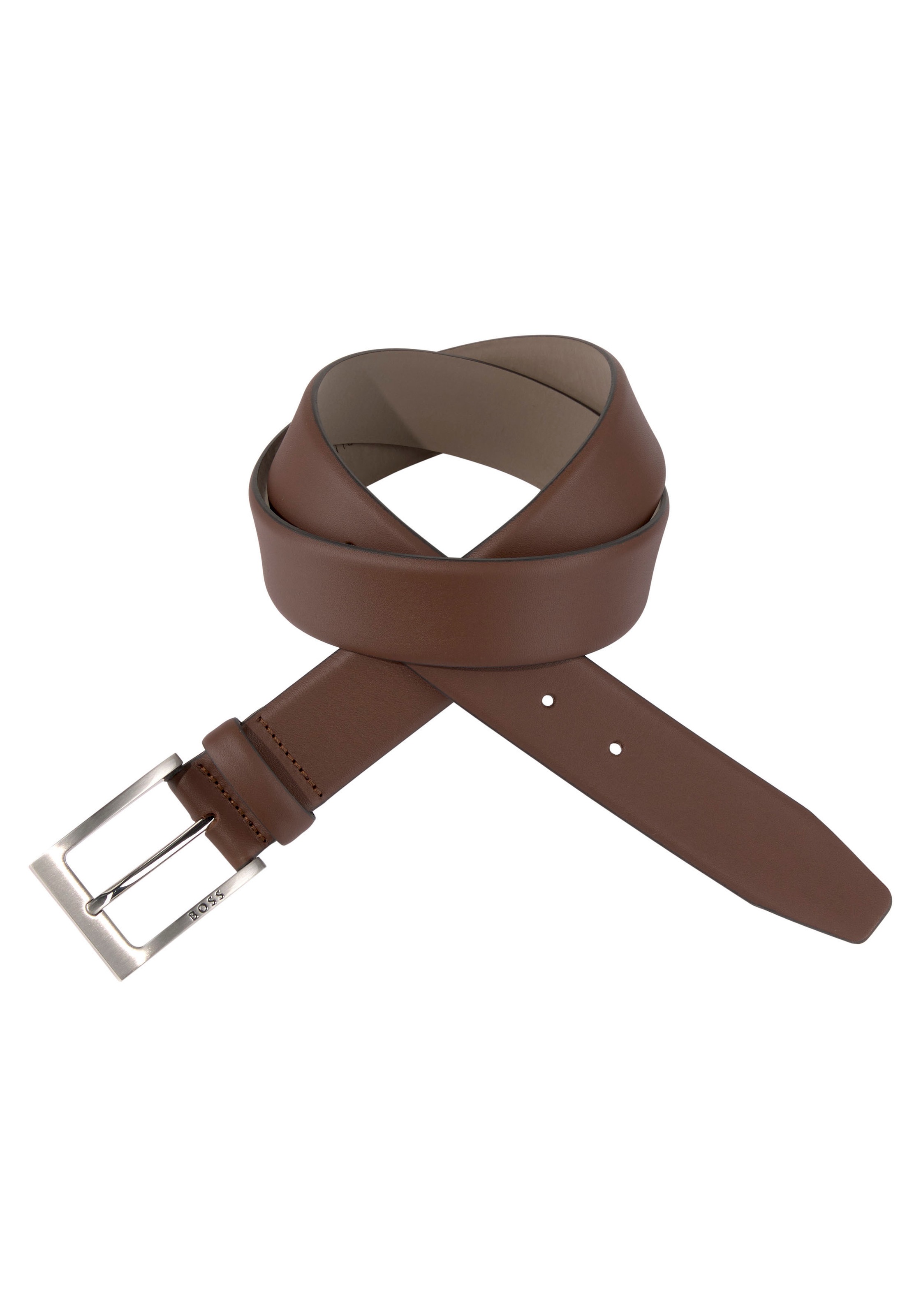 BOSS Ceinture en cuir aus Nappaleder mit BOSS Logo-Dornschliesse