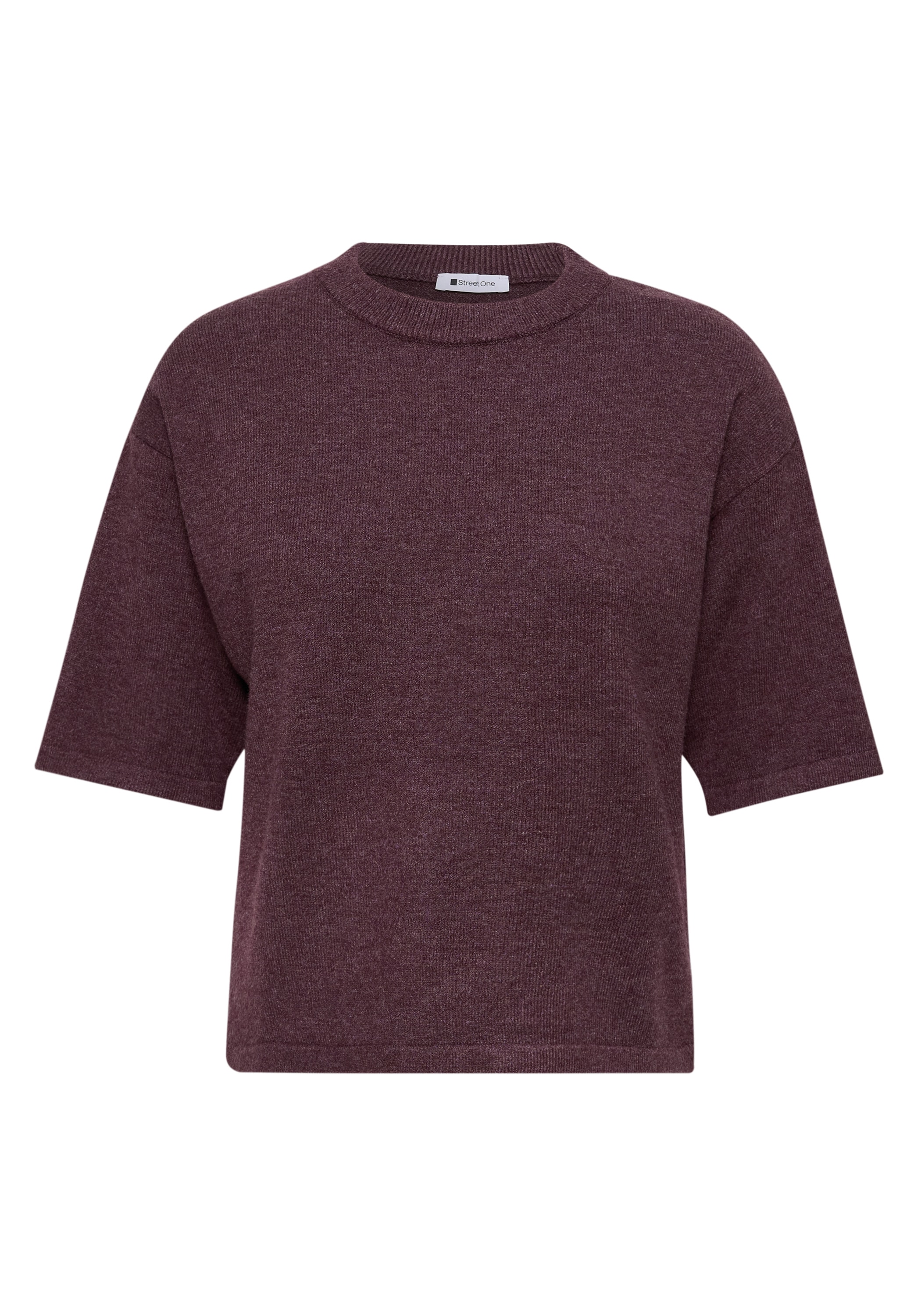STREET ONE Pull en tricot pull manches 3/4 avec col rond