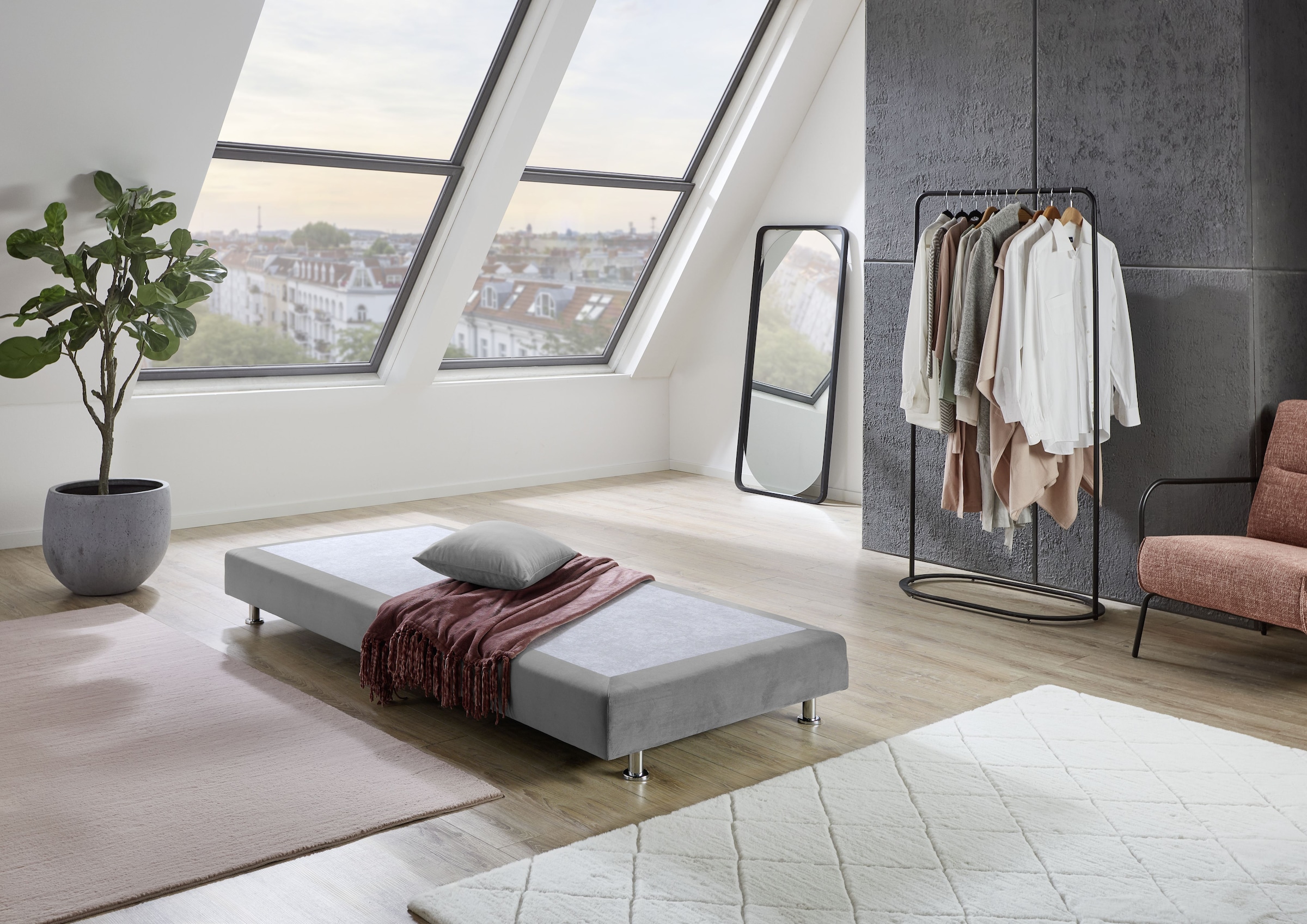 Westfalia Schlafkomfort Lit de boxe »Nagoya« wählbar mit und ohne  Topper, in H2, H3 und H4 erhältlich