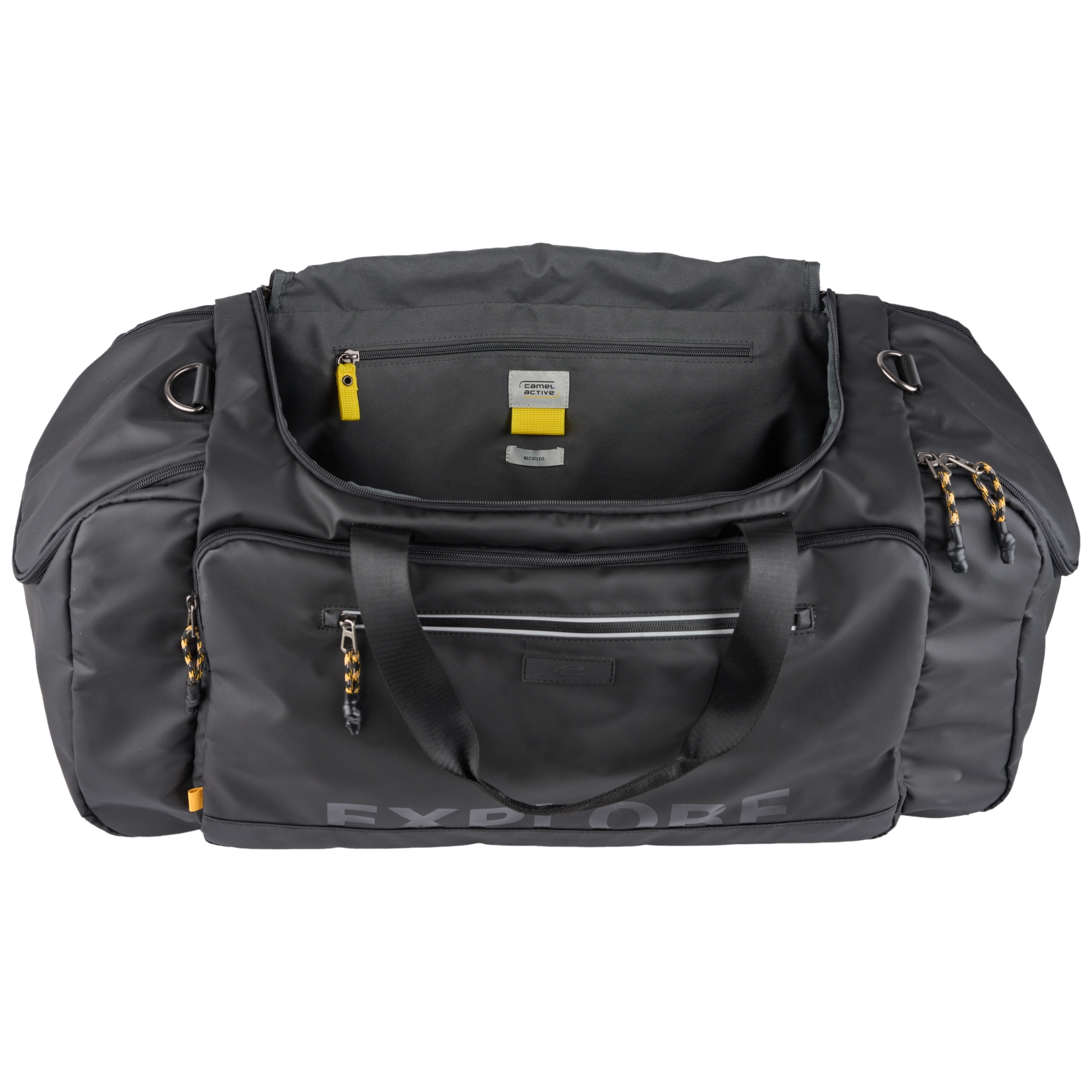 camel active Sac de voyage »Explore« wasserabweisendes recyceltes Nylon und reflektierende Reissverschlüsse