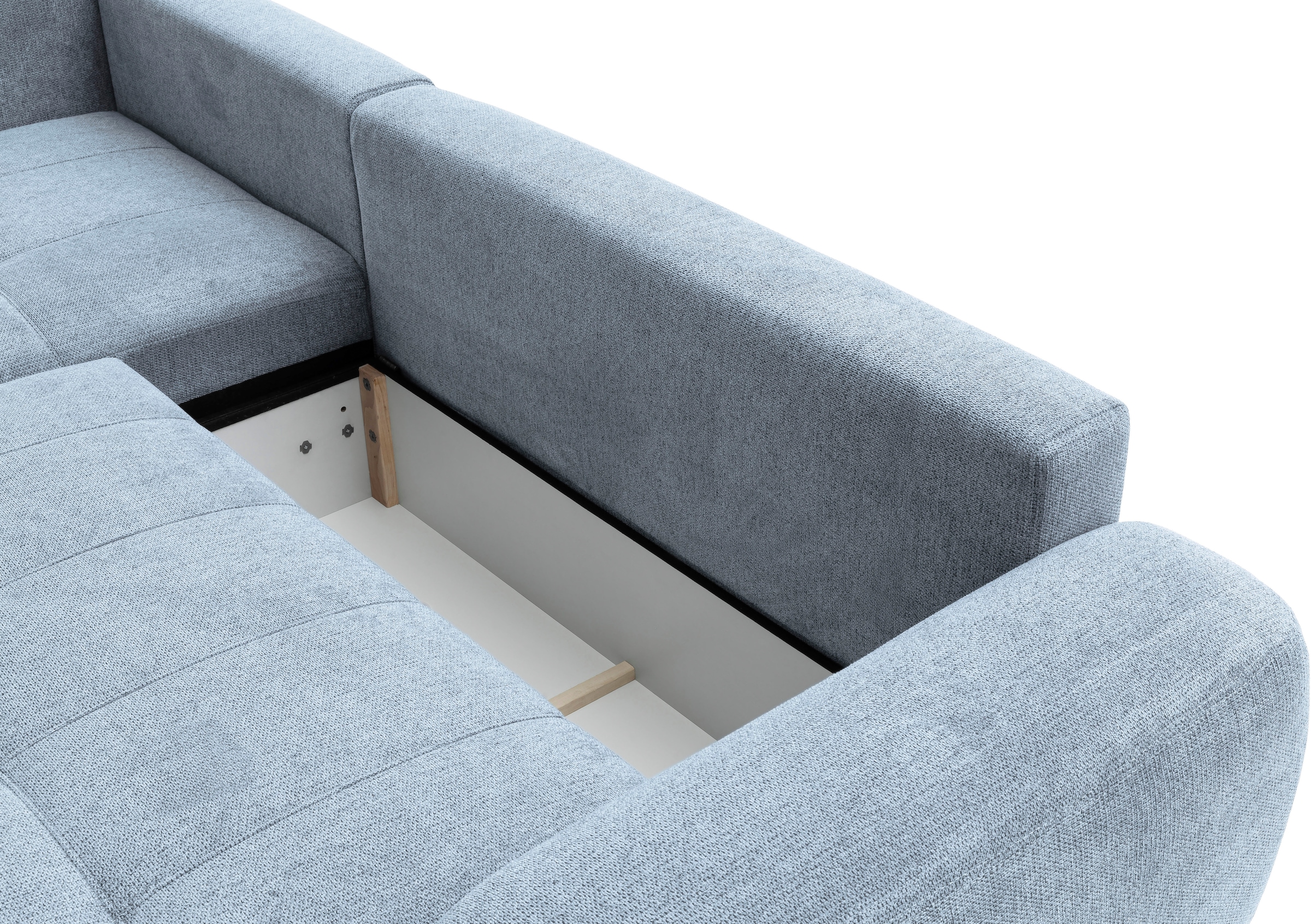 Mr. Couch Canapé d'angle »Mykonos, L-Form, Dauerschläfer« Mit Boxpring-Taschenfederkern