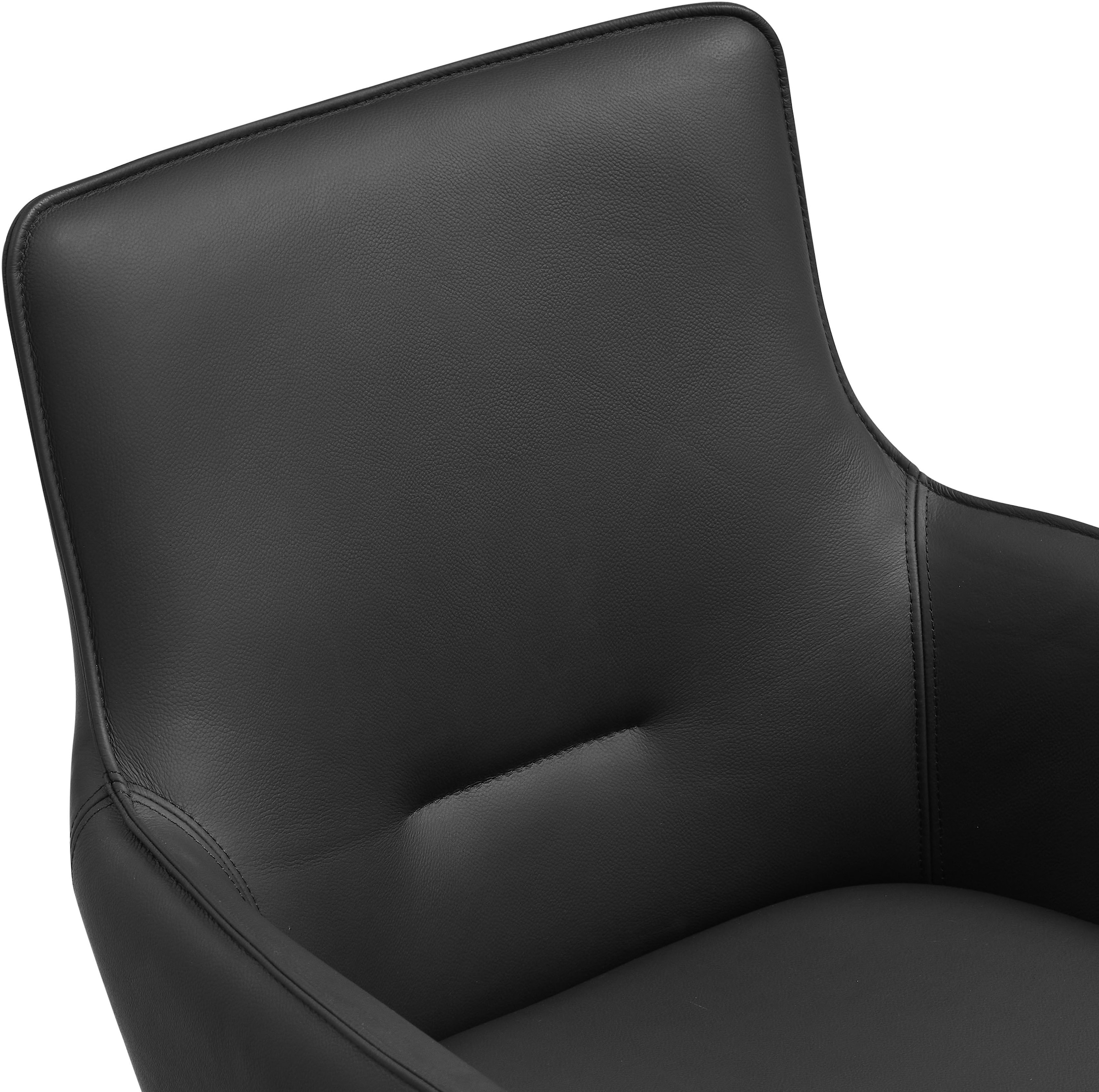 GOODproduct Chaise pivotante (Ensemble) 2 cuisRevêtement en cuir naturel, cadre en fer pivotant à 360°