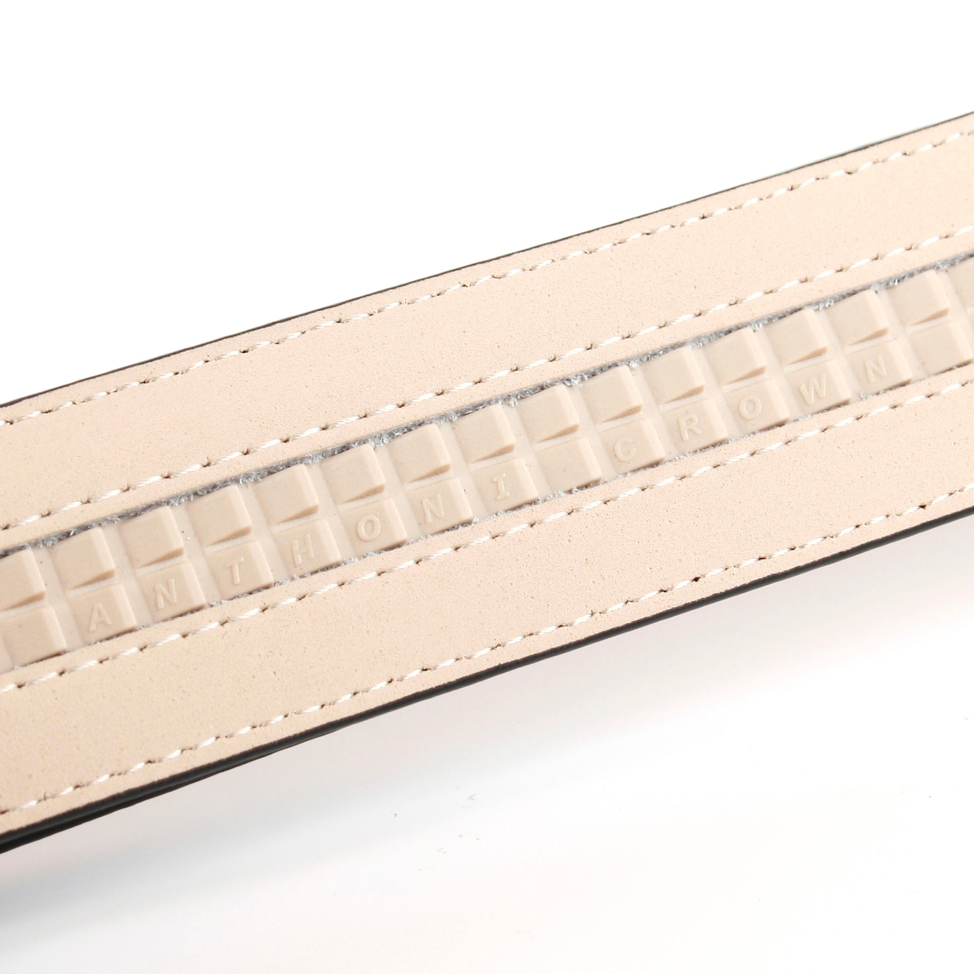 Anthoni Crown Ceinture en cuir Automatik Ledergürtel mit Flechtprägung