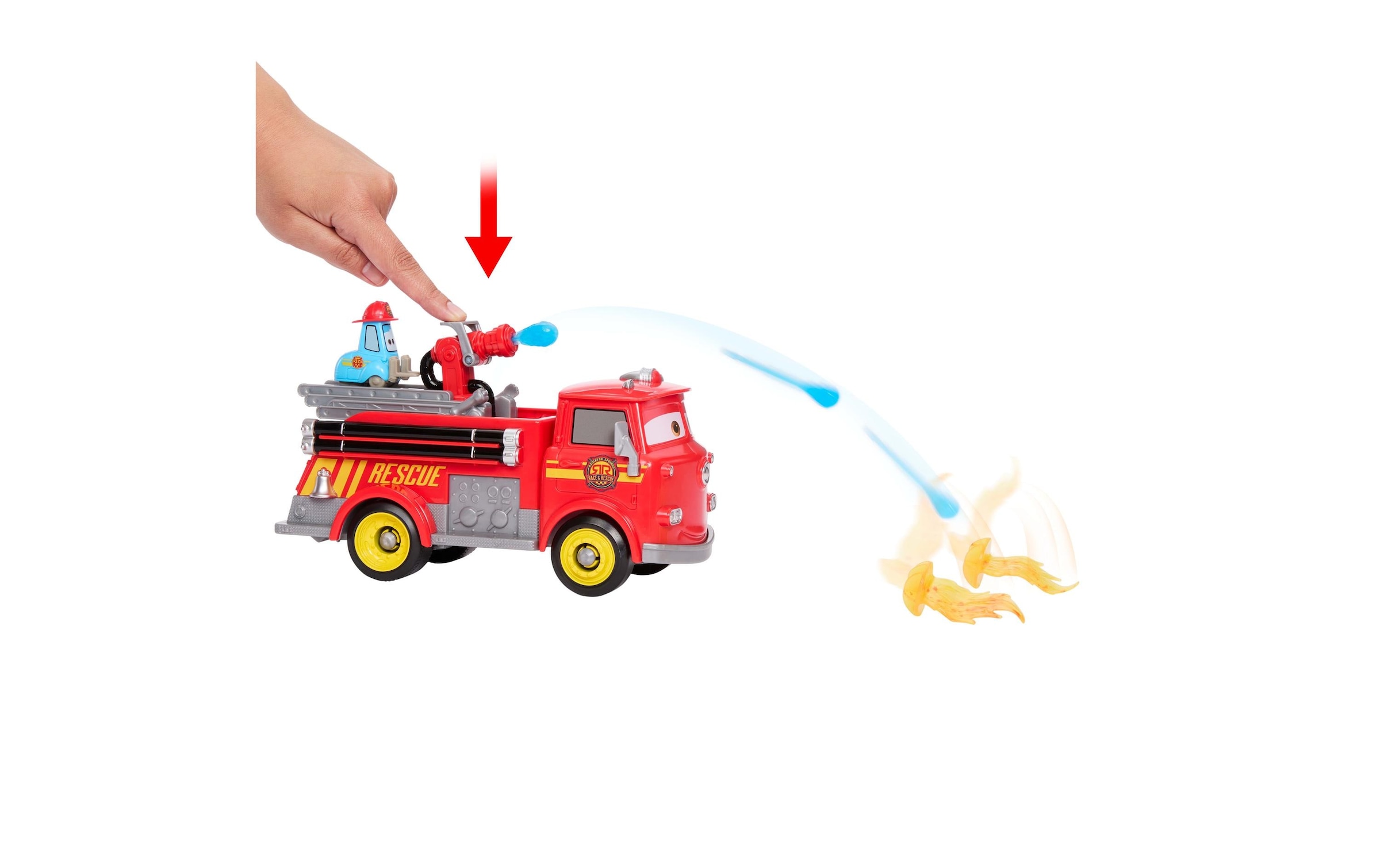   Spielzeug-Feuerwehr »Mattel Cars Disney Cars Radiator Springs Race & Rescue Fire Truck«