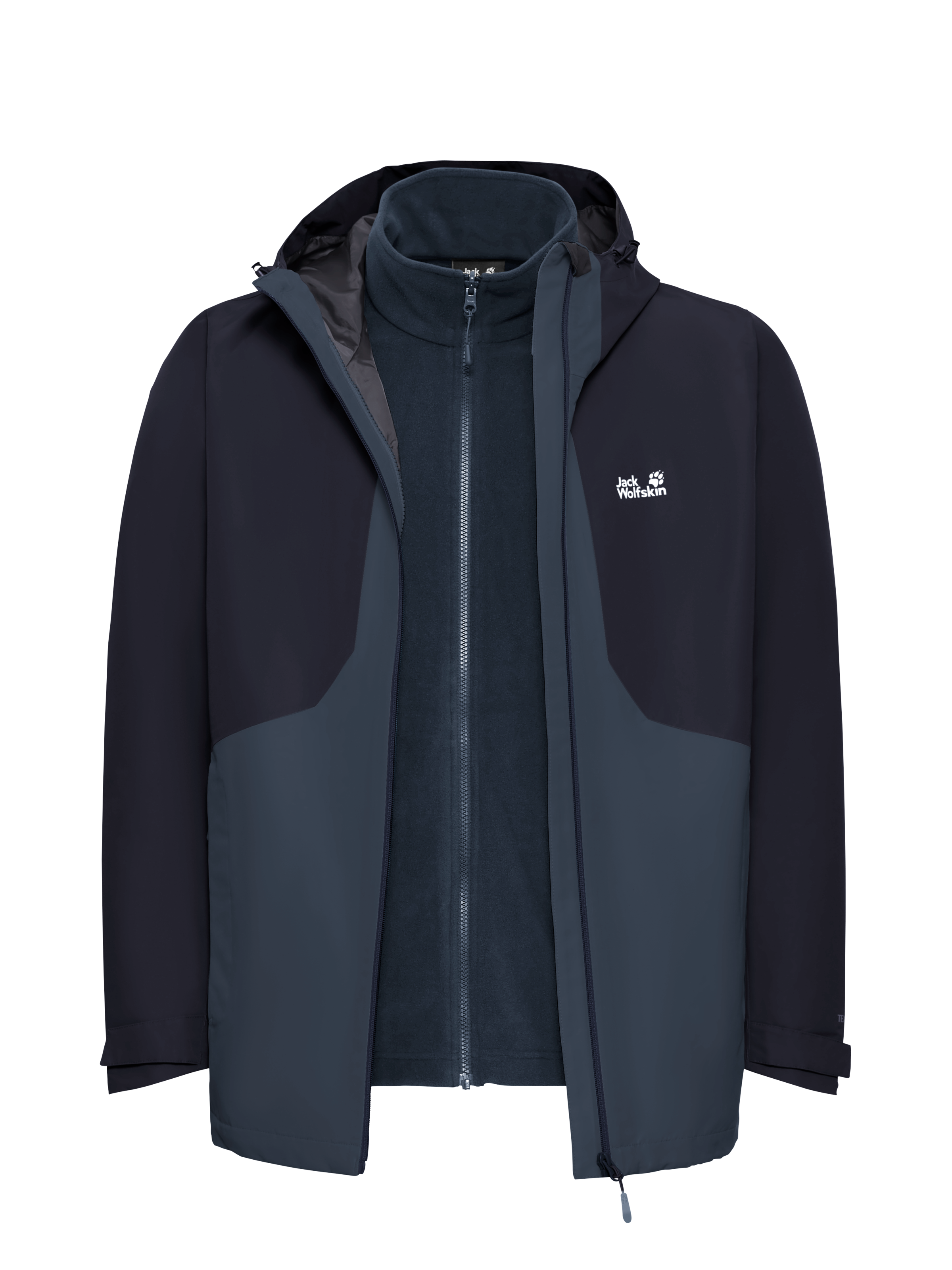 Jack Wolfskin Veste fonctionnelle 3 en 1 »STONETRAIL 3IN1 JKT M« pour mode sport et mode outdoor, style sportif, veste fonction 3-en-1