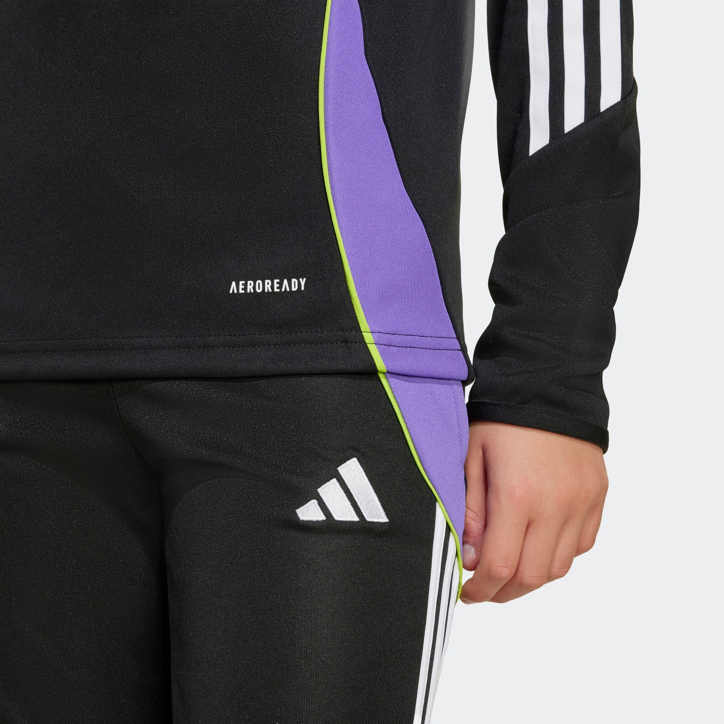 adidas Performance Trainingsshirt »TIRO 24 KIDS TRAININGSOBERTEIL« schmaler Schnitt, mit Reissverschluss, atmungsaktiv