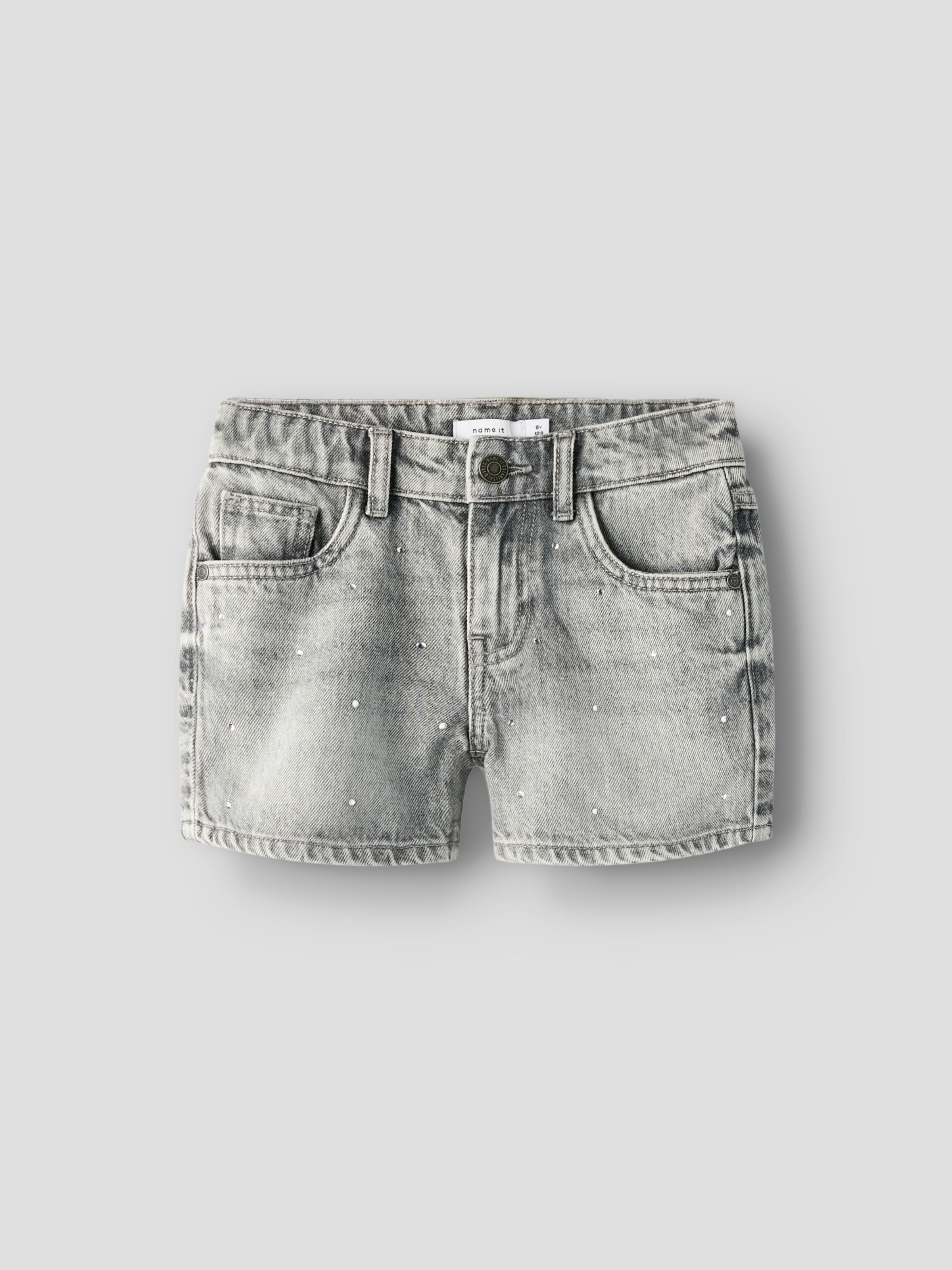 Name It Short en jean »NKFROSE REG DNM SHORTS 6042-AC NOOS« coton, avec strass