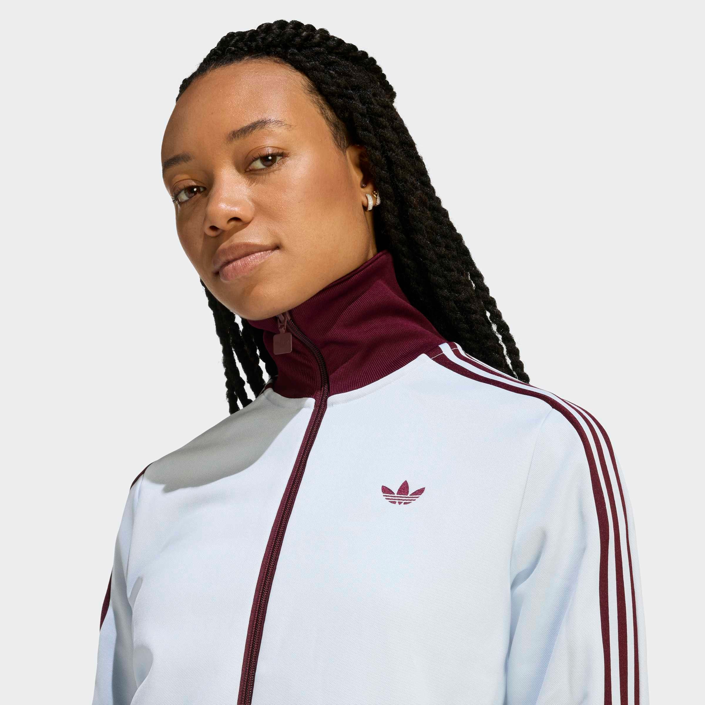 adidas Originals Veste d'entraînement »CLASSIC TT« pour adultes, avec fermeture éclair, en coton, coupe régulière