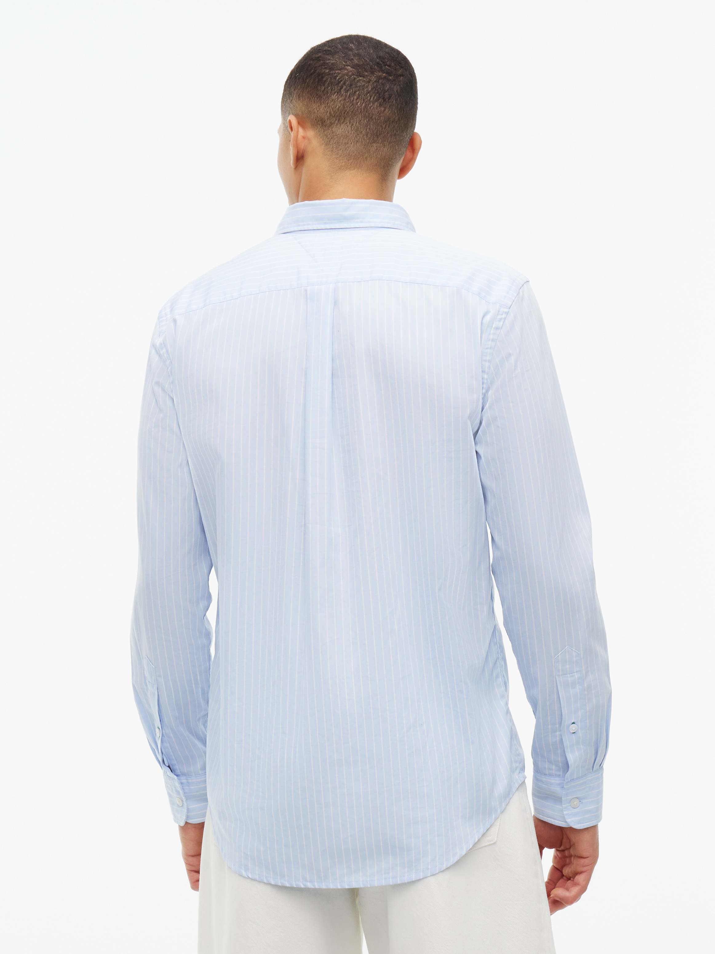 Tommy Hilfiger Chemise à manches longues »FLEX HAIRLINE POPLIN REGULAR FIT« Col boutonné, rayé