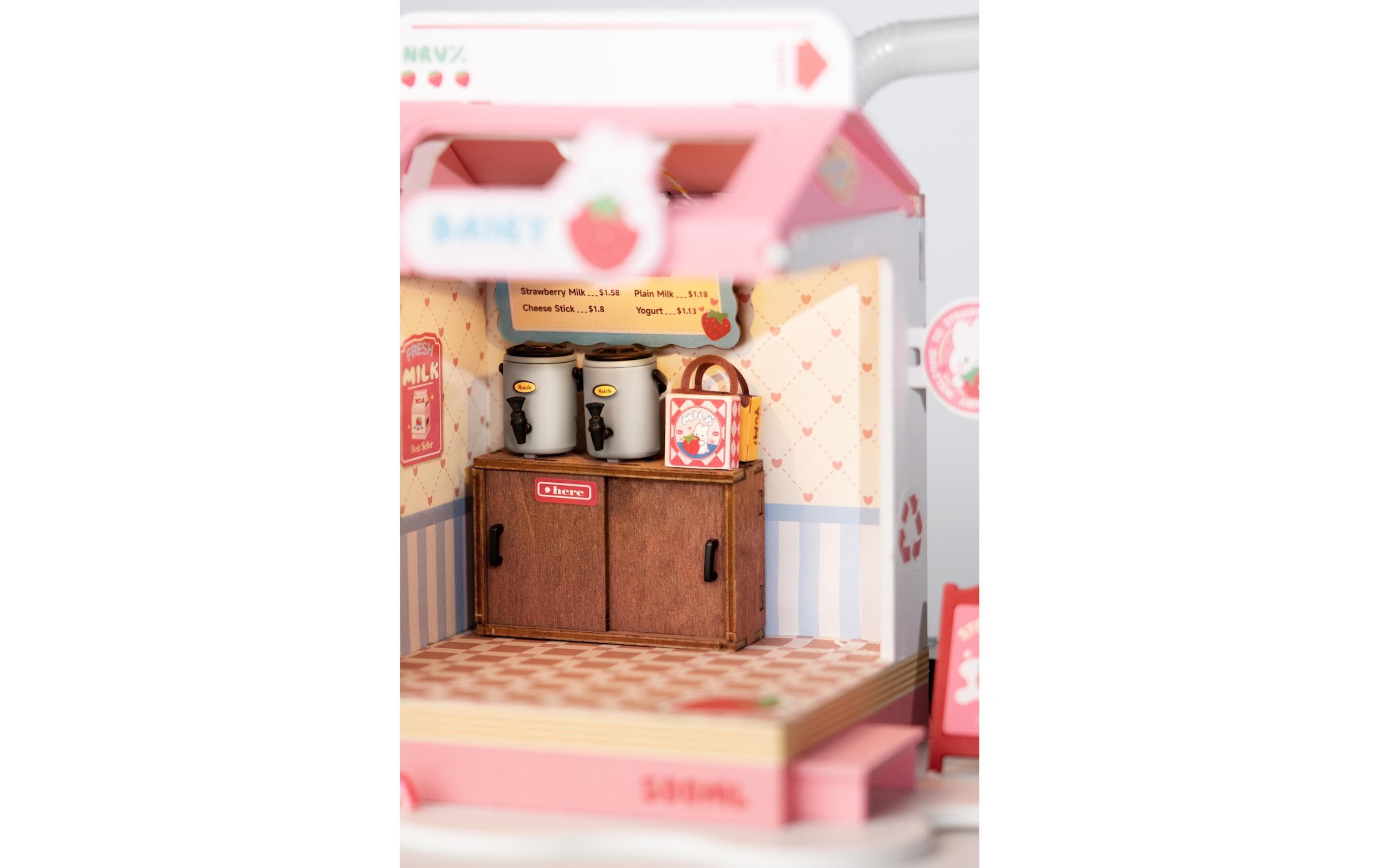   Modellbausatz »RoboTime Erdbeer Milchkarton«