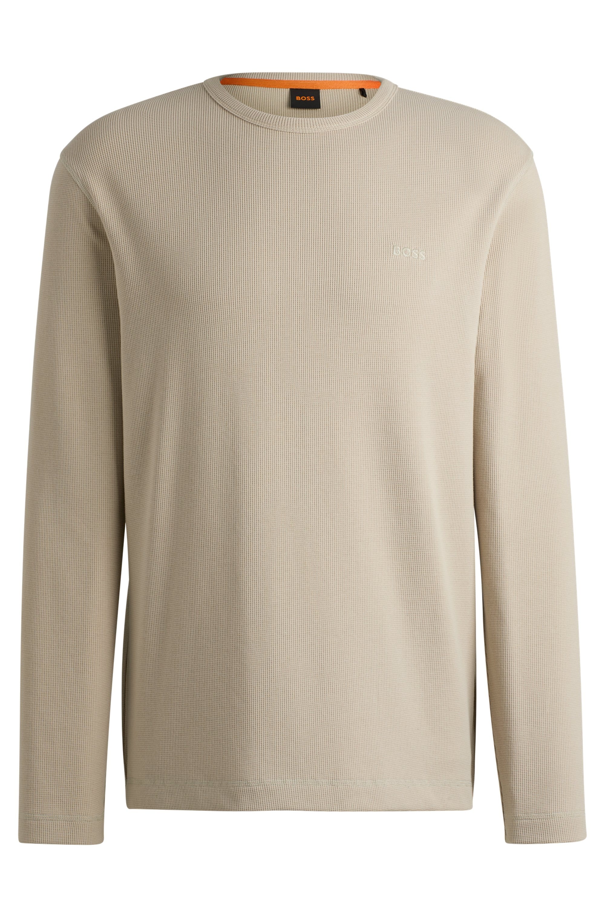 BOSS ORANGE T-shirt à manches longues »Tempesto« mit BOSS-Stickerei