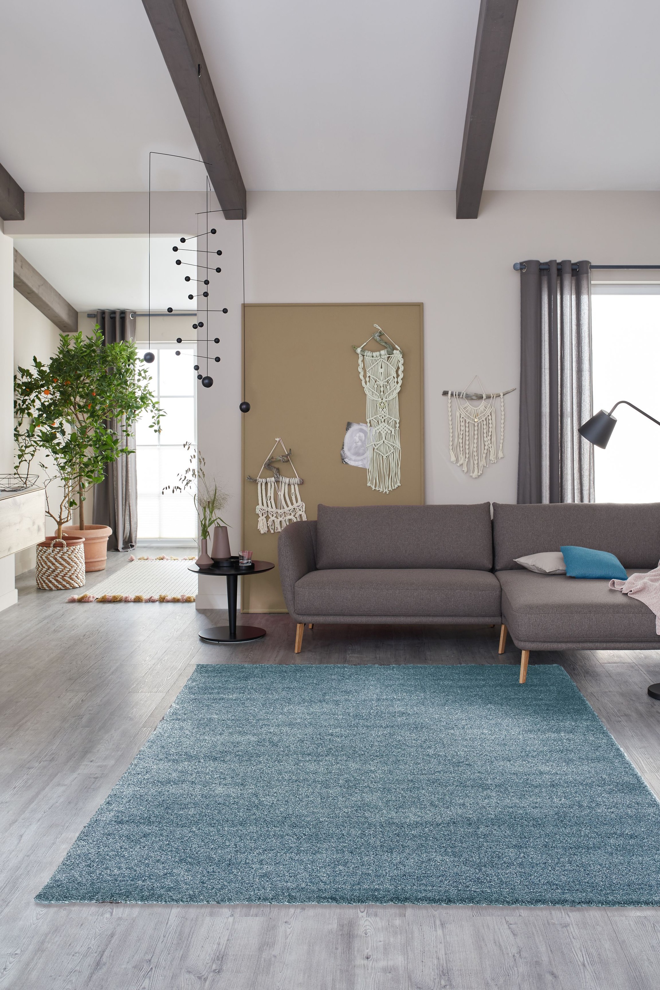 SCHÖNER WOHNEN-Kollektion Teppich »Pure 190« rechteckig 21 mm Höhe Wohnzimmer, Schlafzimmer, uni, leichter Glanz, robuster Kurzflor