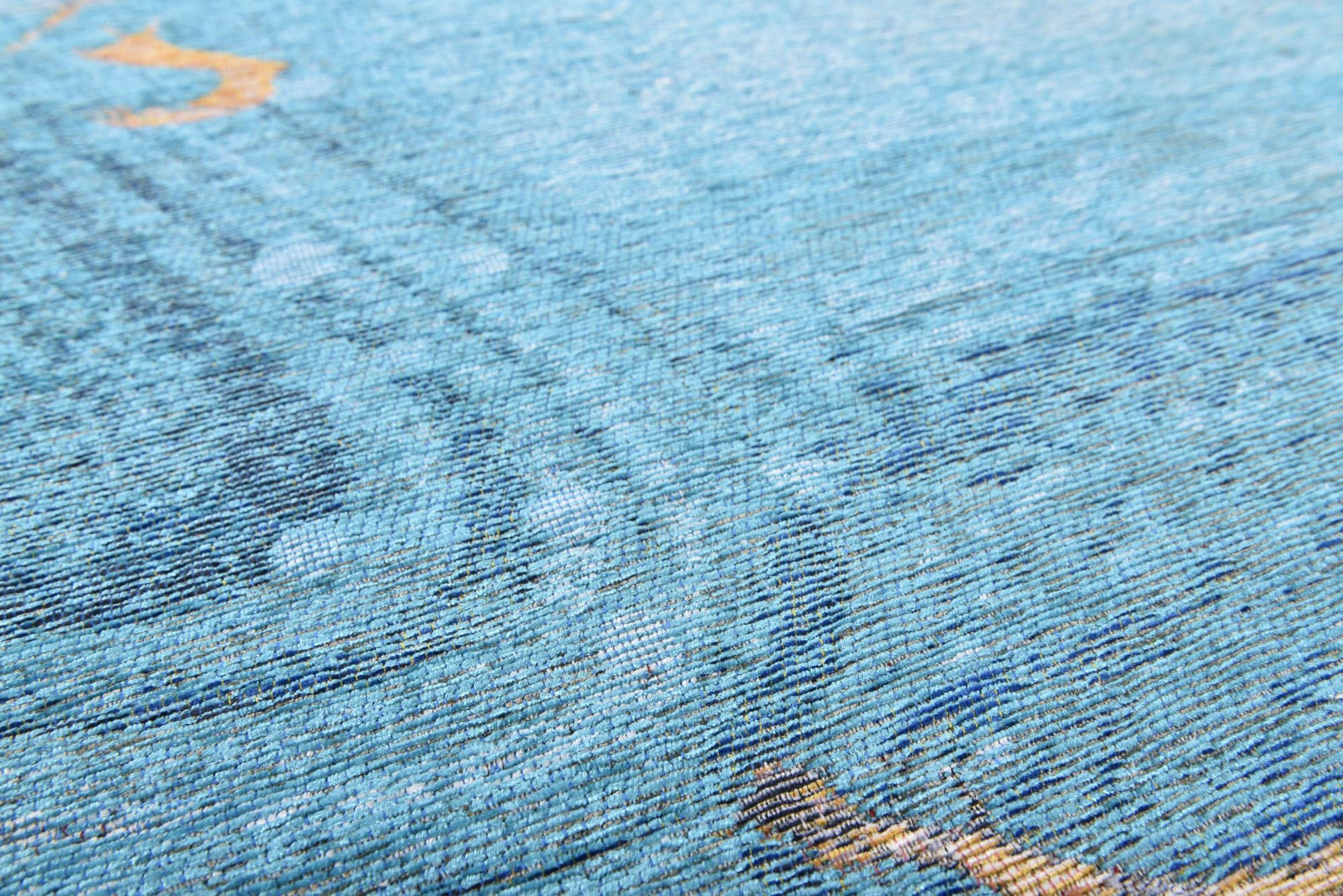 Gino Falcone Teppich »Cosima-110« rund 3 mm Höhe flachgeweber Jaquard-Teppich, mit Chenillegarn, modernes Design