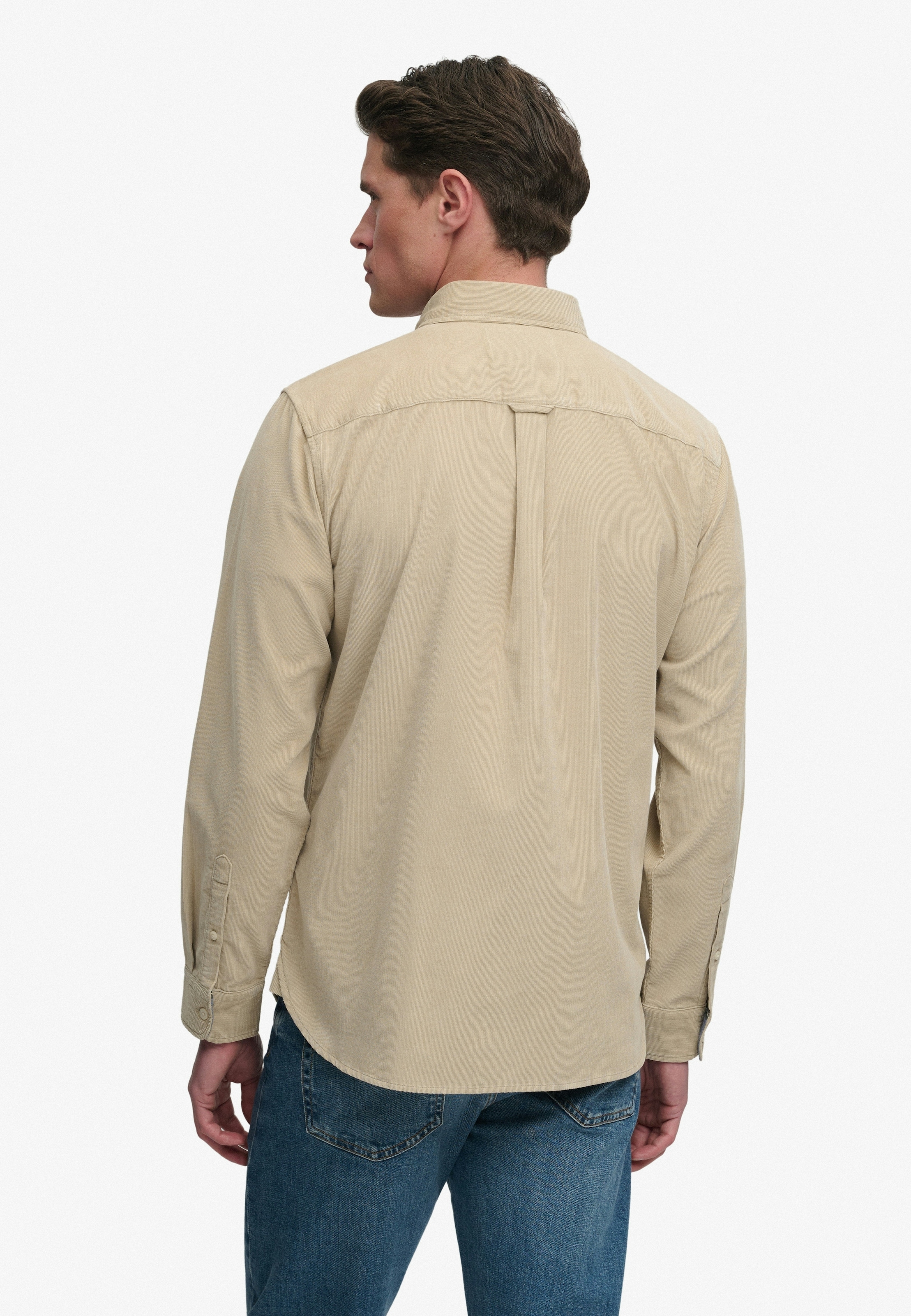 Superdry Langarmhemd »CLASSIC NEEDLE CORD SHIRT« Baumwolle, regular fit