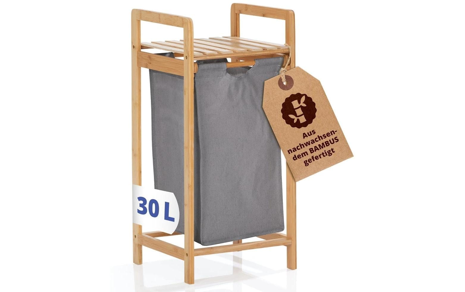 Lumaland Panier à linge »Bambus 30 l«