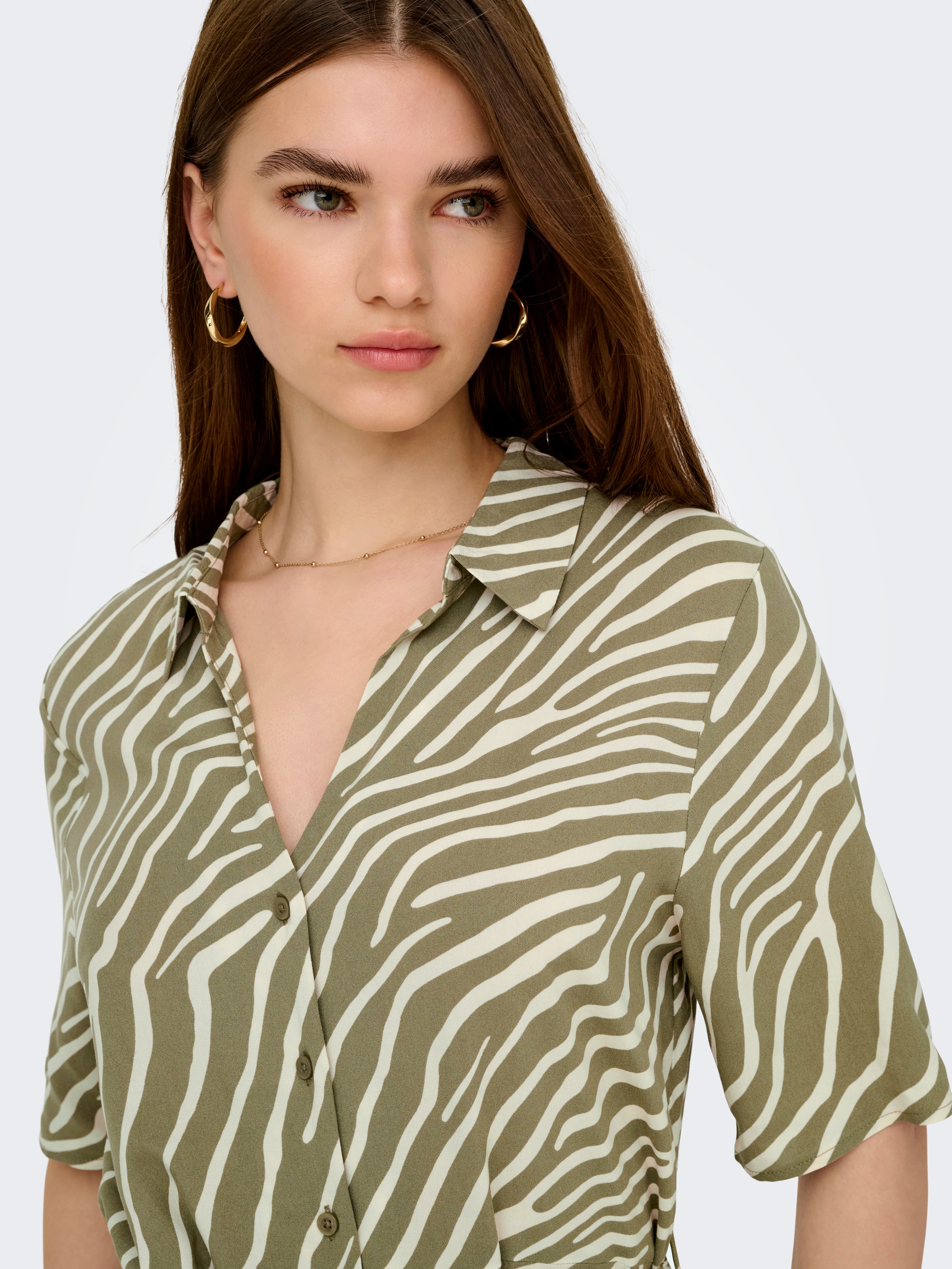 JDY Hemdblusenkleid »JDYSTARSEZEN LIFE 2/4 MIDIDRESS WVN NOOS« Sommerkleid