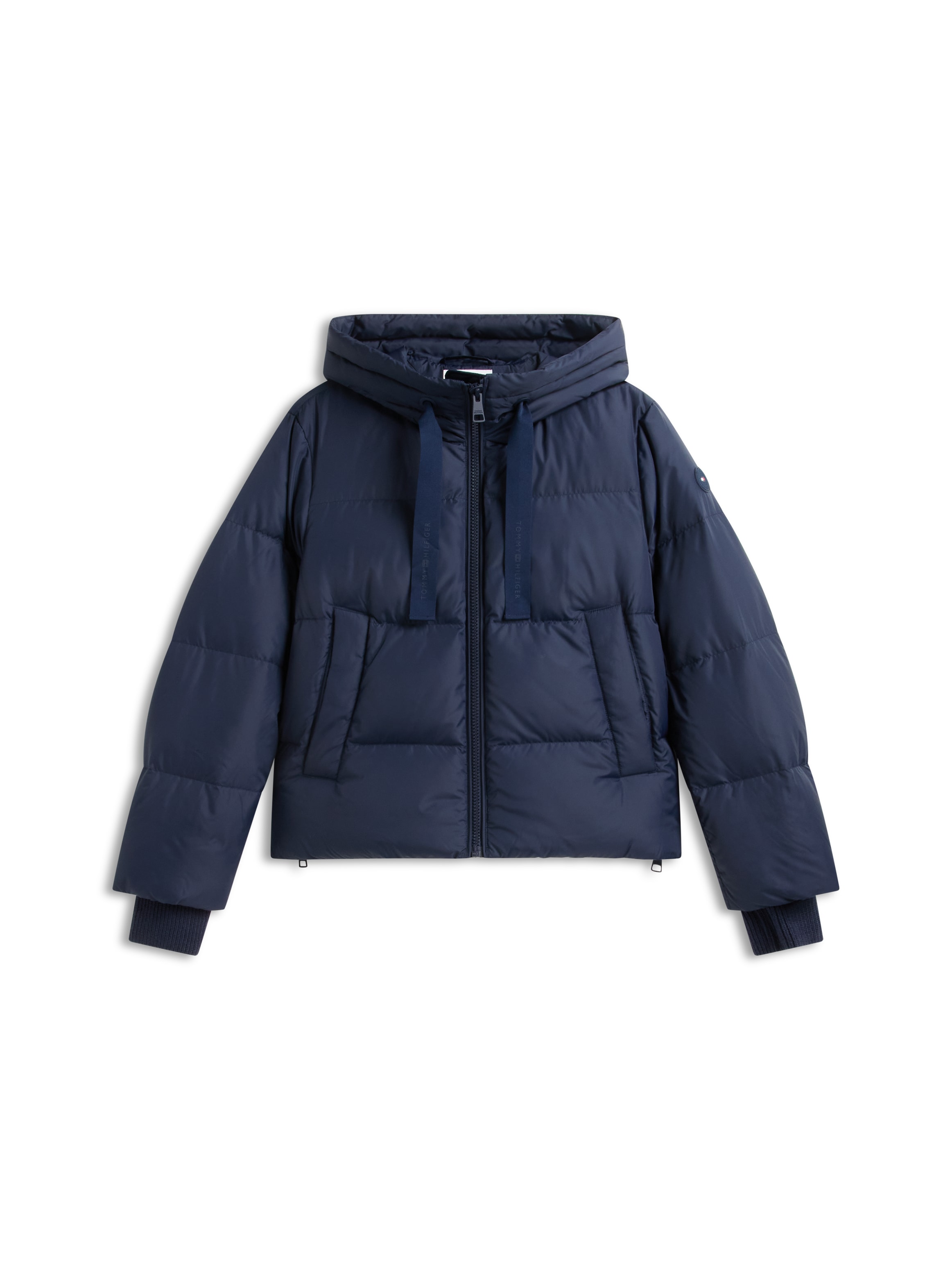 Tommy Hilfiger Veste matelassée »TH TAPE DOWN JACKET W/HOOD« avec capuche Kunstfaser