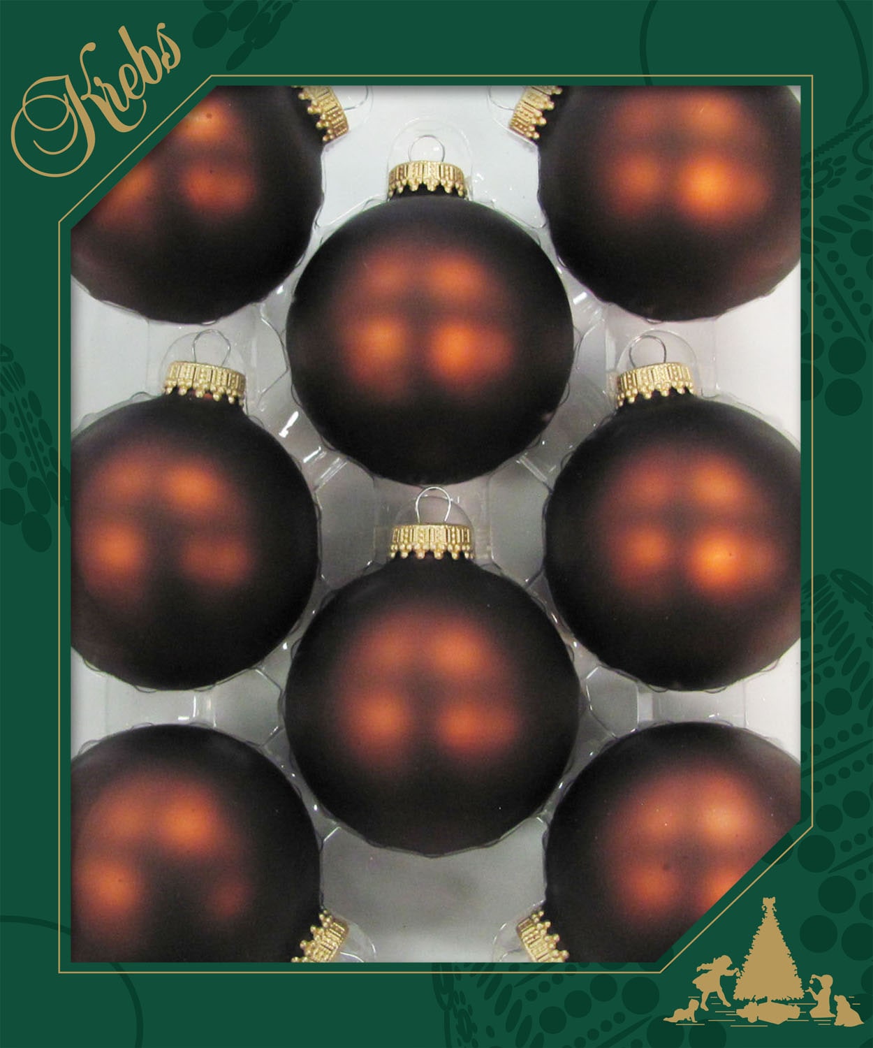 Krebs Glas Lauscha Boule de Noël »CBK83313, Weihnachtsdeko, Christbaumschmuck, Christbaumkugeln Glas«