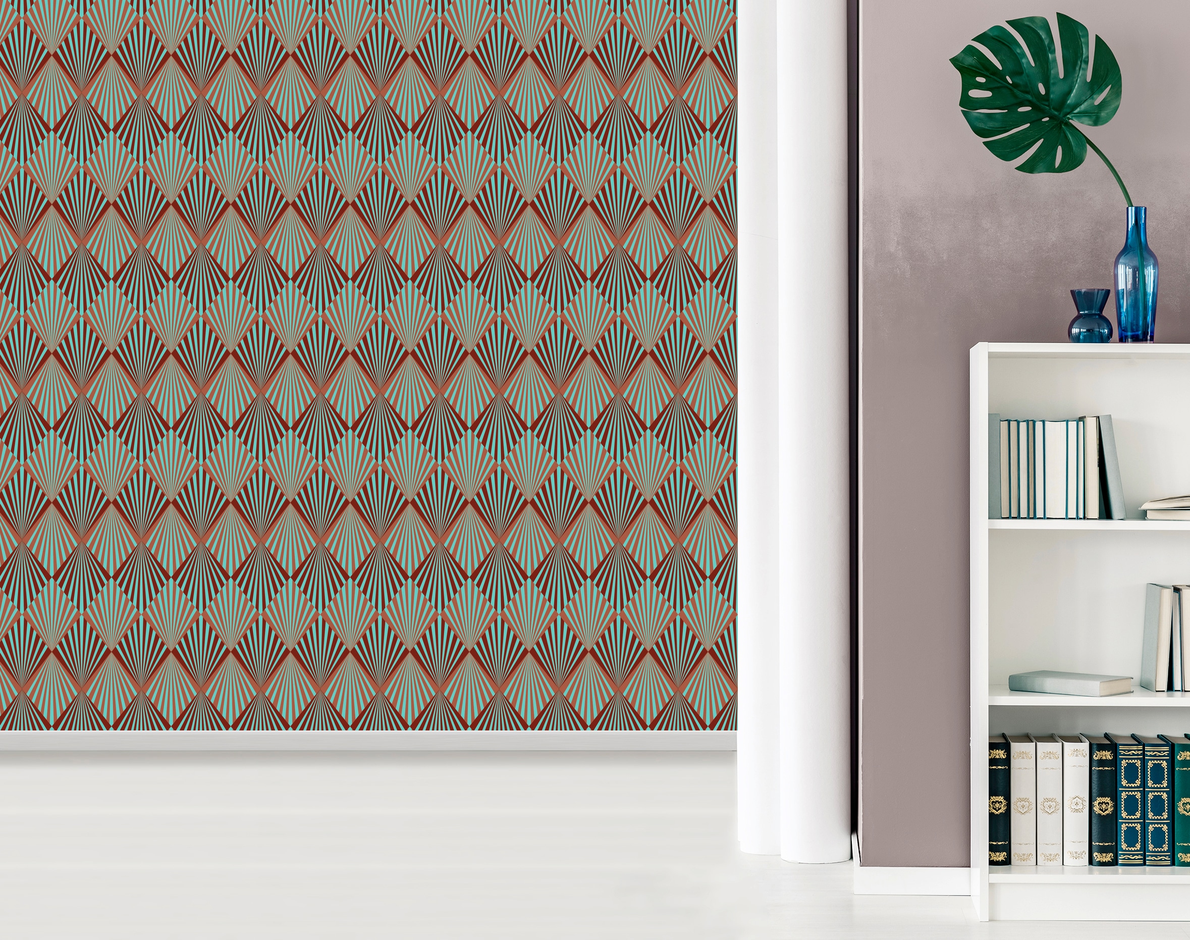 queence Vinyltapete »Bailey« Barock | Kunst | bedruckt glatt 90x250cm, selbstklebend, kinderleichte Anbringung, , Sticker