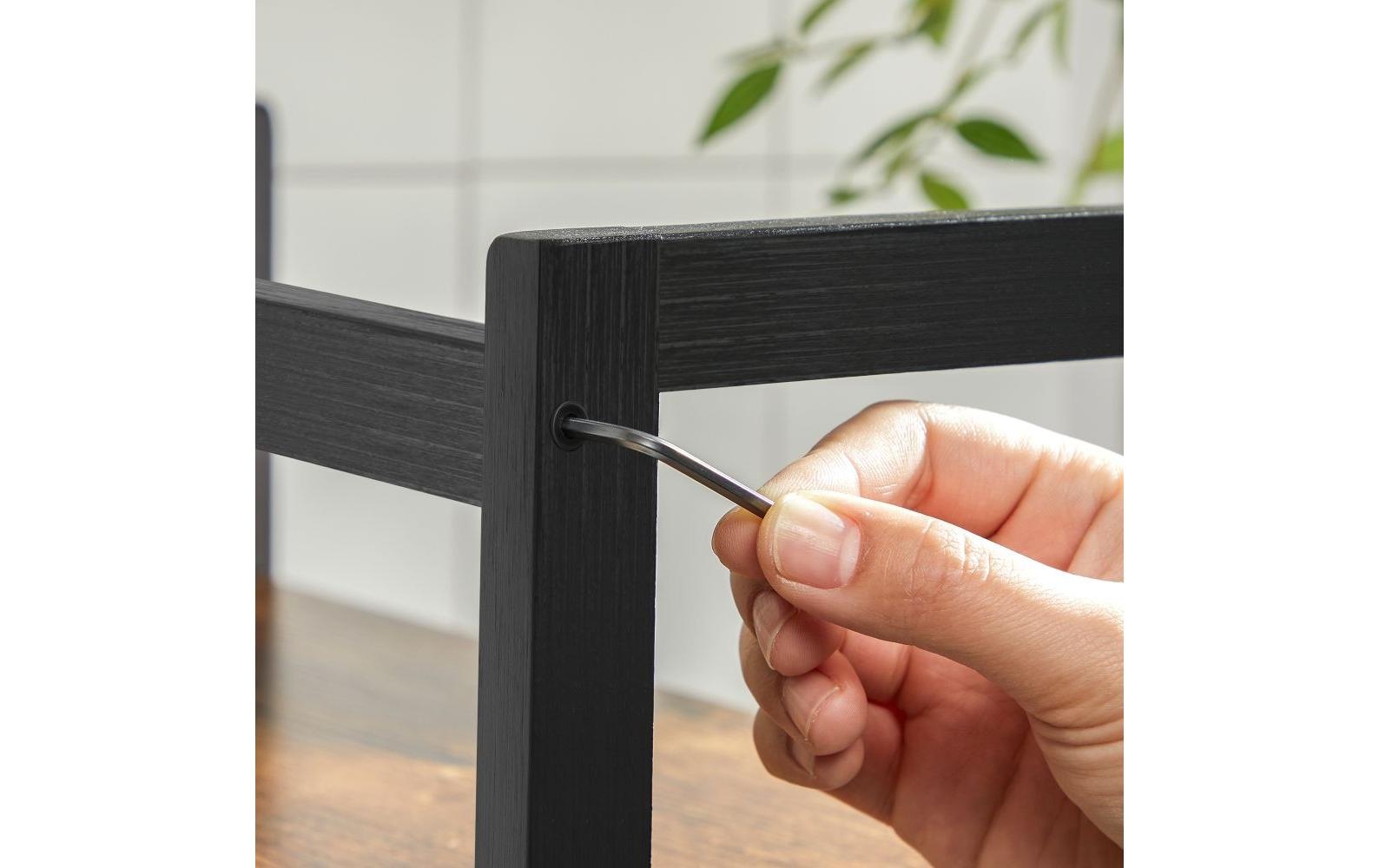 SONGMICS Étagère »2 Ebenen, Braun/Schwarz«