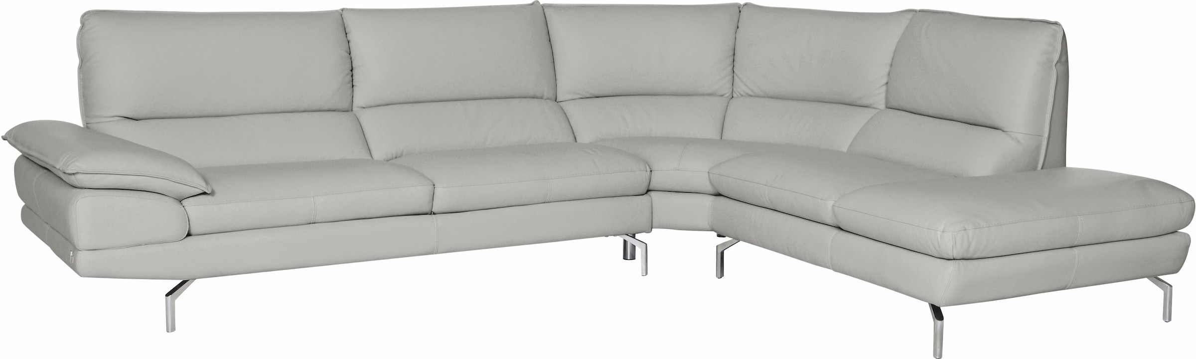 CALIA ITALIA Ecksofa »Dave, italienisches Designsofa L-Form, erstklassiger Sitzkomfort« Ottomane wahlweise links oder rechts, in zwei tollen Lederqualitäten