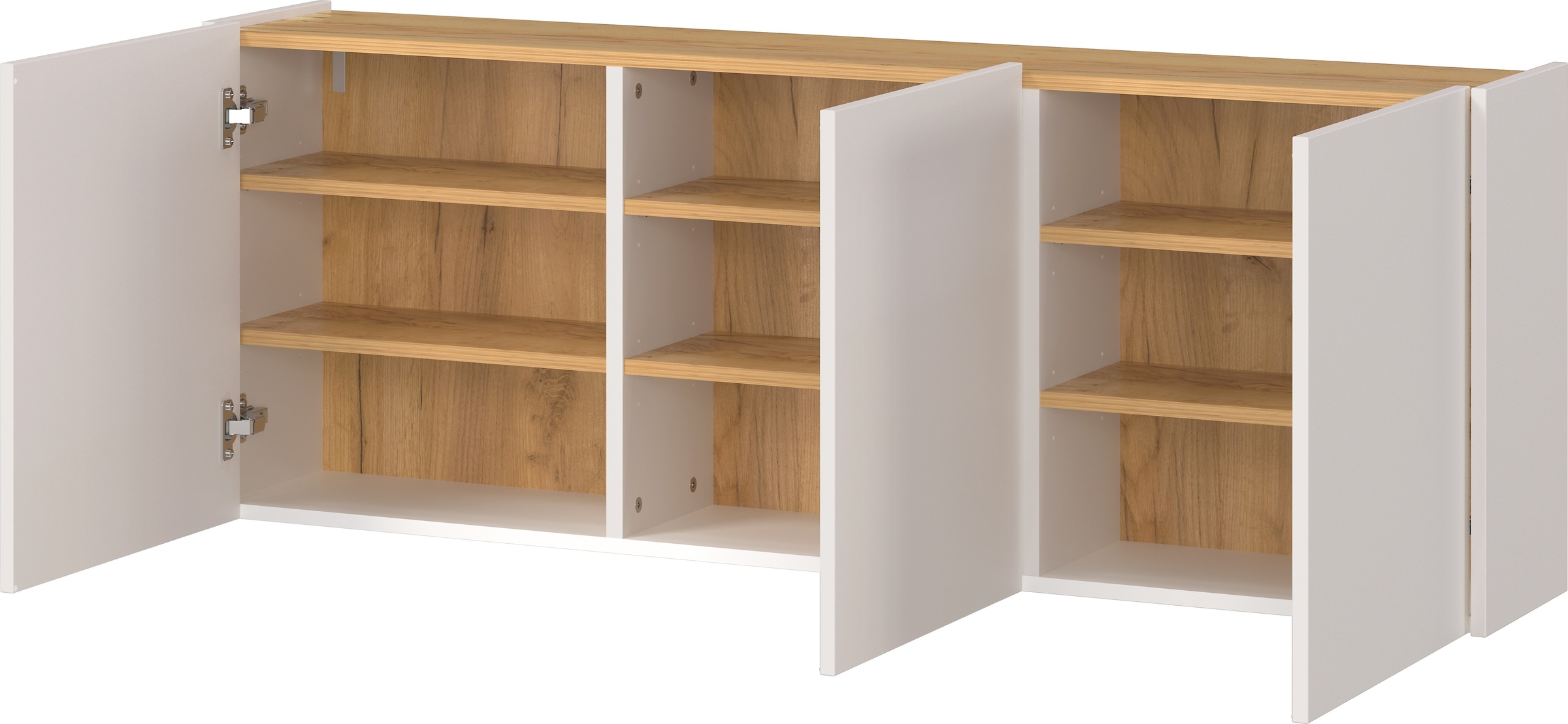 GERMANIA Armoire multi-usages »GW-Libbiano« , ideal für schmale Flure, Breite 138 cm, in 3 verschiedenen Höhen