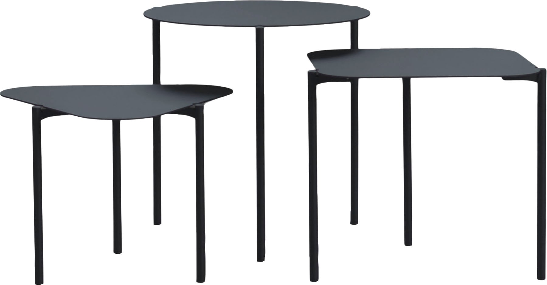Spinder Design Table d'appoint »Doremi« métal, lot de 3