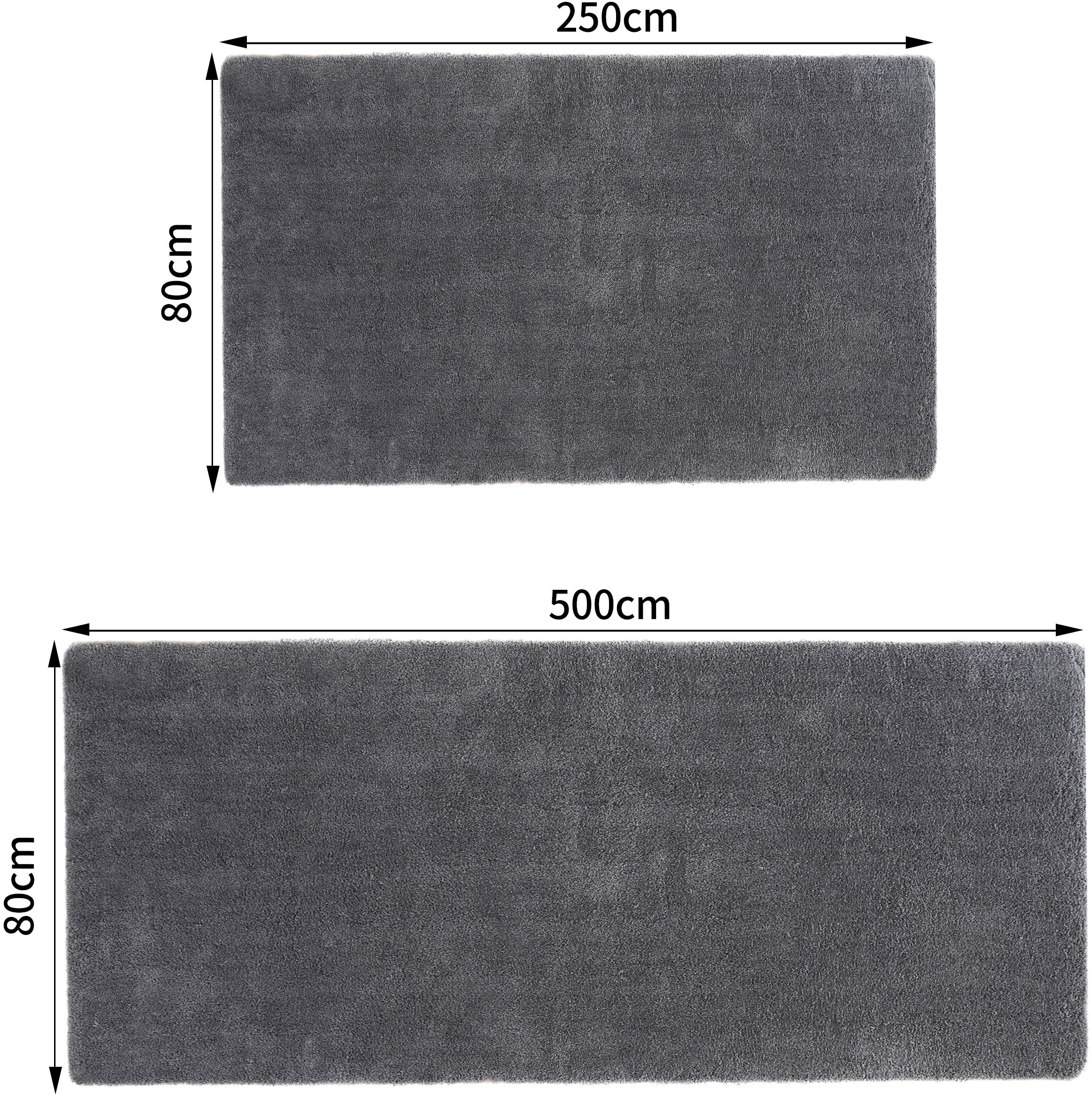 my home Tapis de sol à poils longs »Microfaser Teppich Magong, besonders weich, sehr feiner Flor« Rectangulaire 25 mm Höhe uni Teppiche, Wohnzimmer, Schlafzimmer, Kinderzimmer, Flur, Brücke