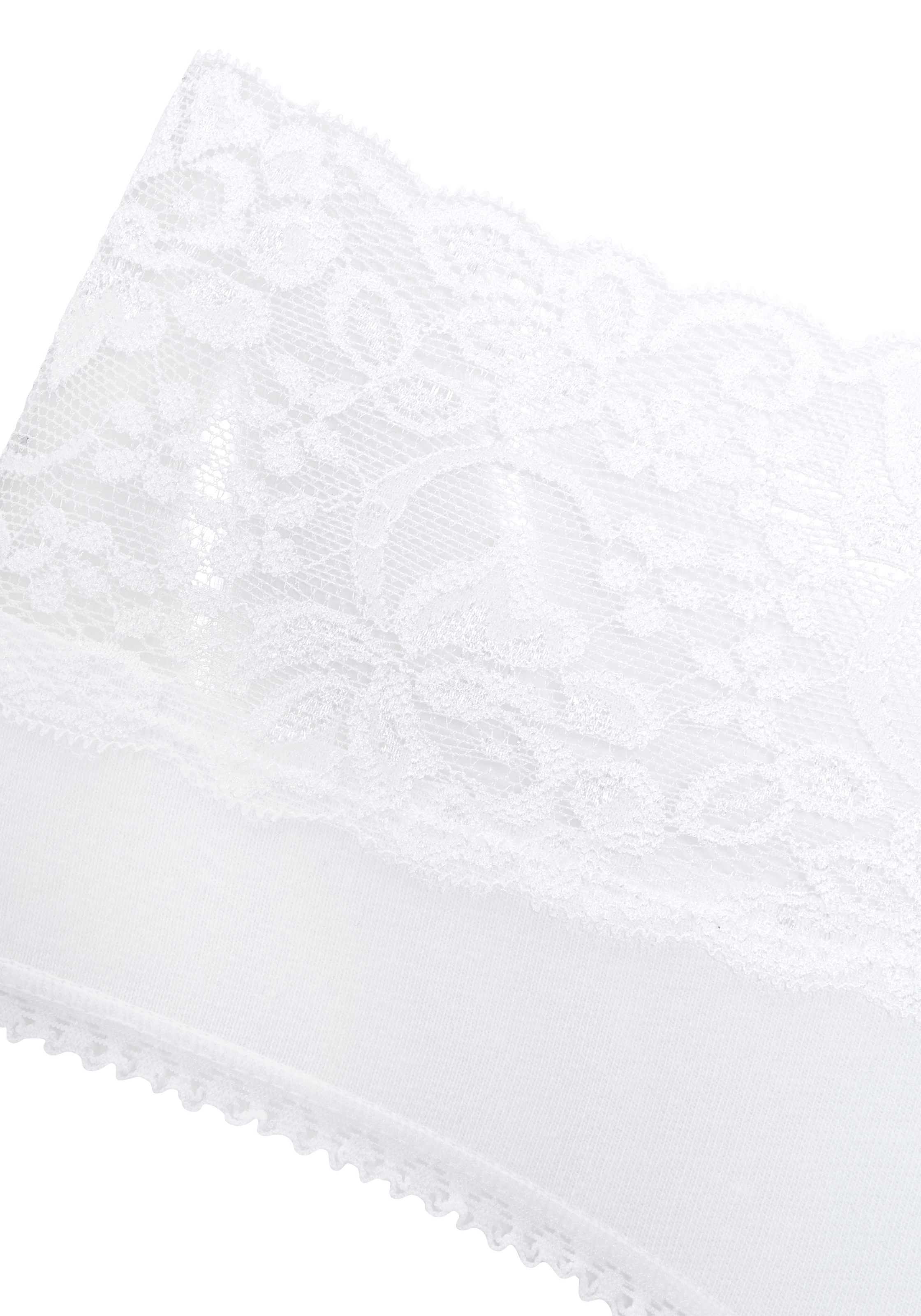 Vivance Slip pack de 3,  en coton élastique avec dentelle florale