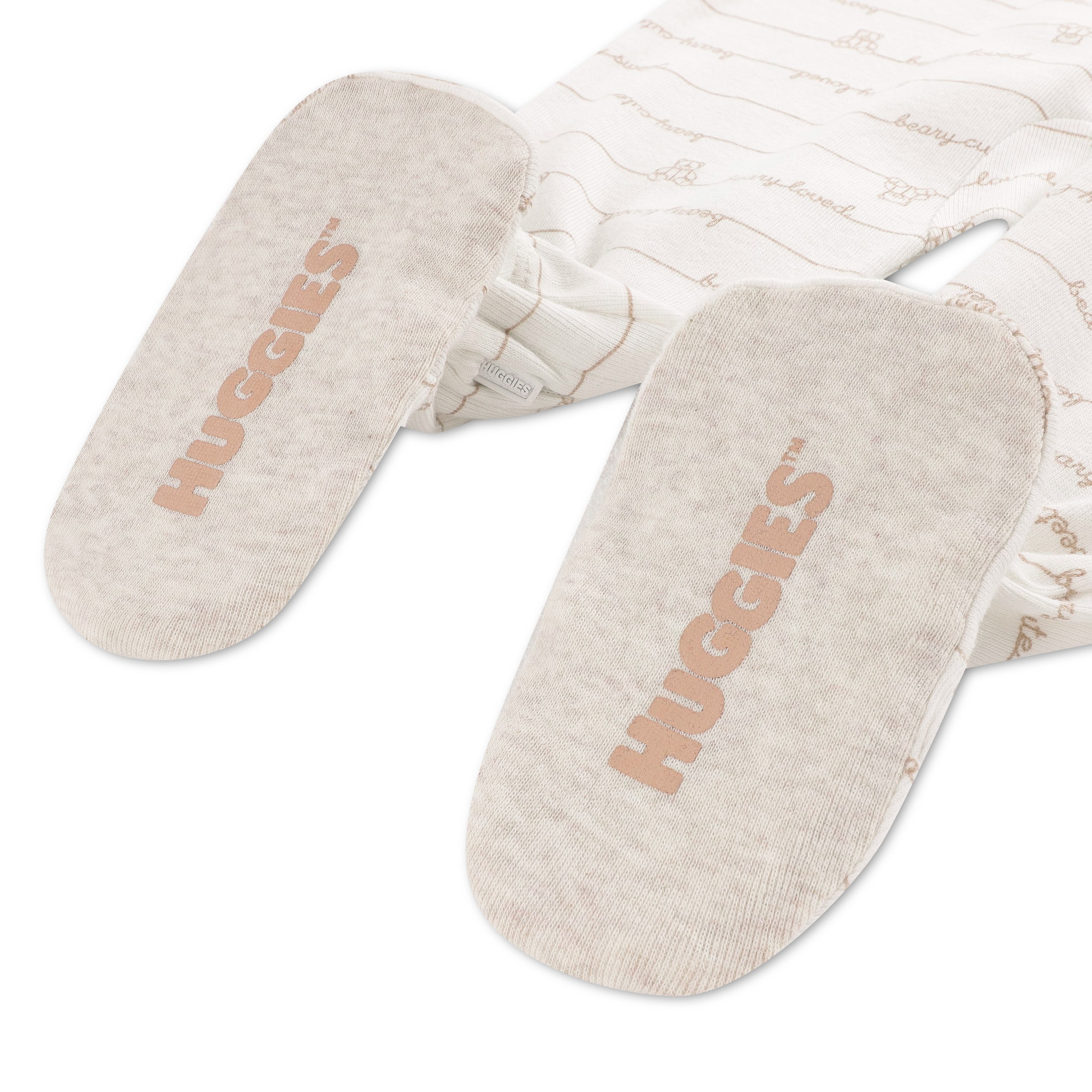 HUGGIES babywear Overall »HUGN FOOTED COVERALL« Langarm mit Füssen-durchgehener Reissverschluss-Allover-Print-unisex