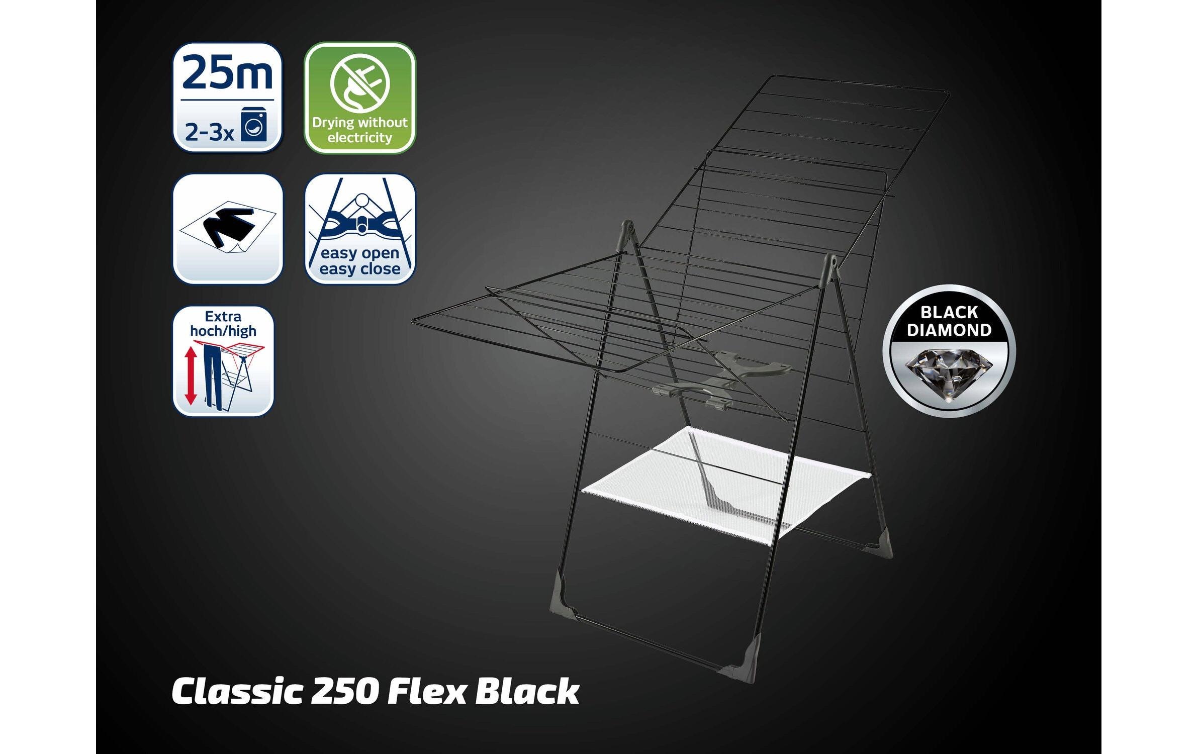Leifheit Séchoir à linge »Classic 250 Flex Black 25 m«