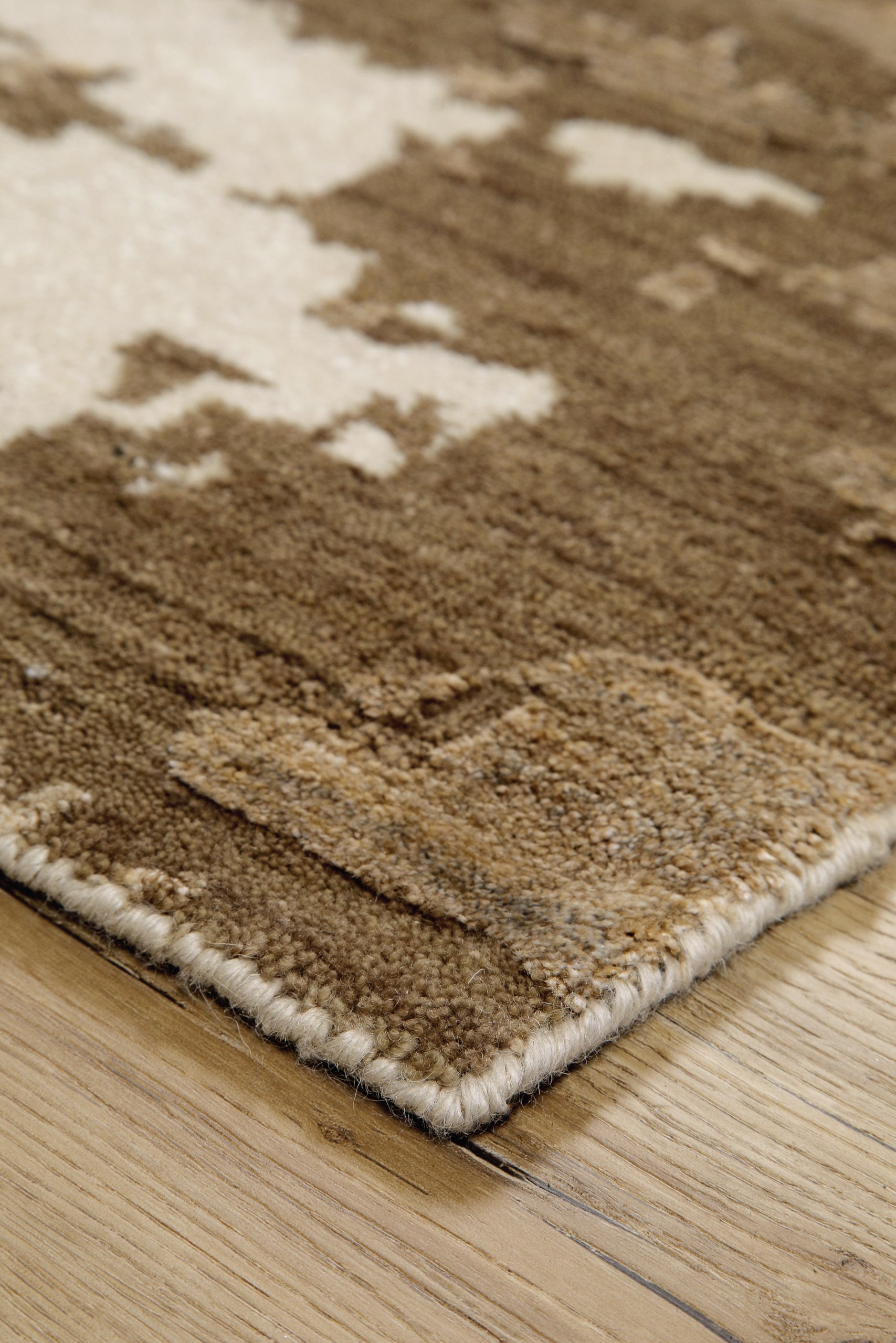 GOODproduct Teppich »Orin« rechteckig 6 mm Höhe Kurzflor, 80 % Wolle und Viskose, handgewebt, weich, Schlafzimmer