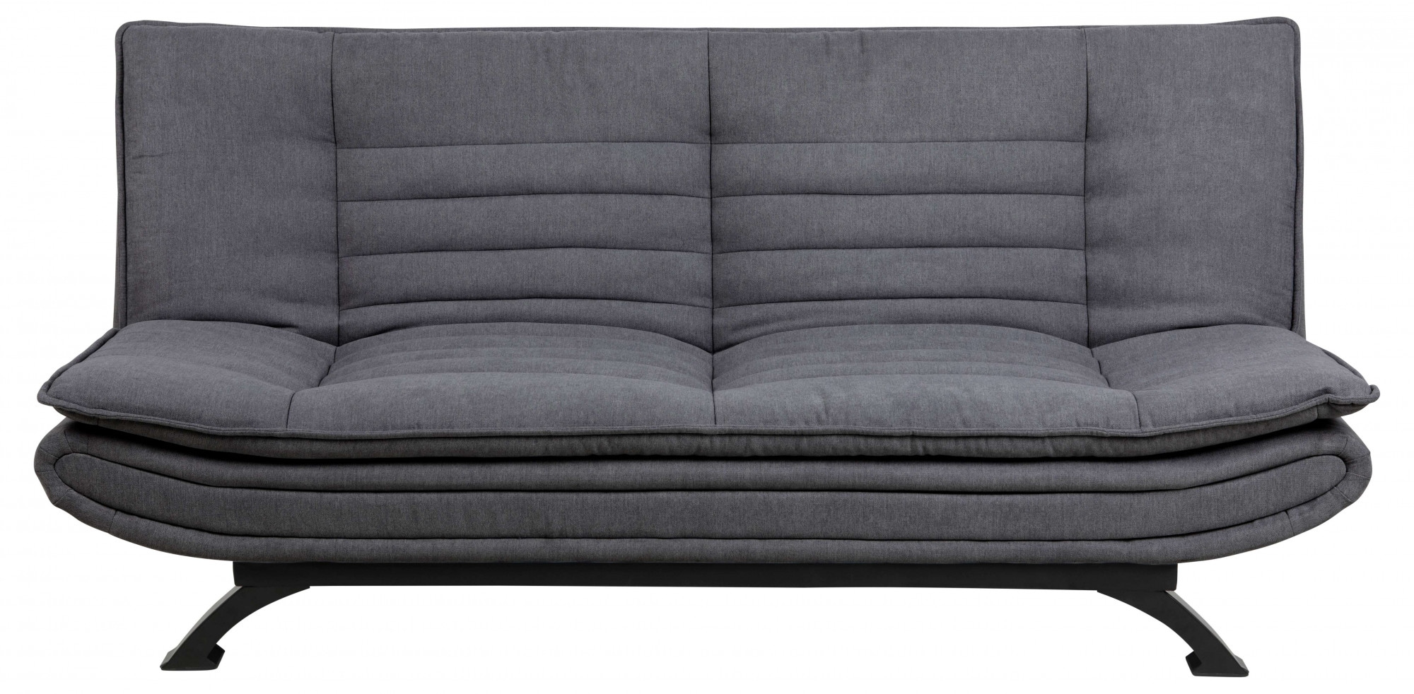 ACTONA GROUP Canapé-lit »VANBY Couch, Gästebett,  Liegesofa mit Microfaserbezug, Schlaffunktion« canapé-lit, gris, tissu, acier, fonction Click & Clack, largeur : 196 cm