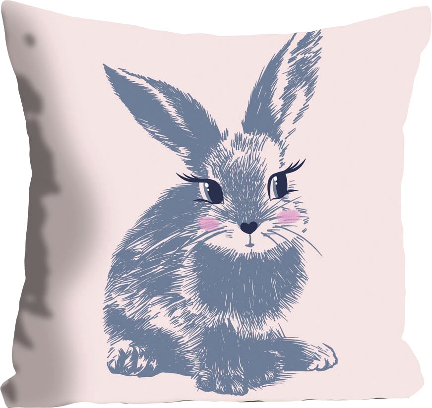 queence Coussin décoratif »Nengah« mit einem schüchternen Hasen