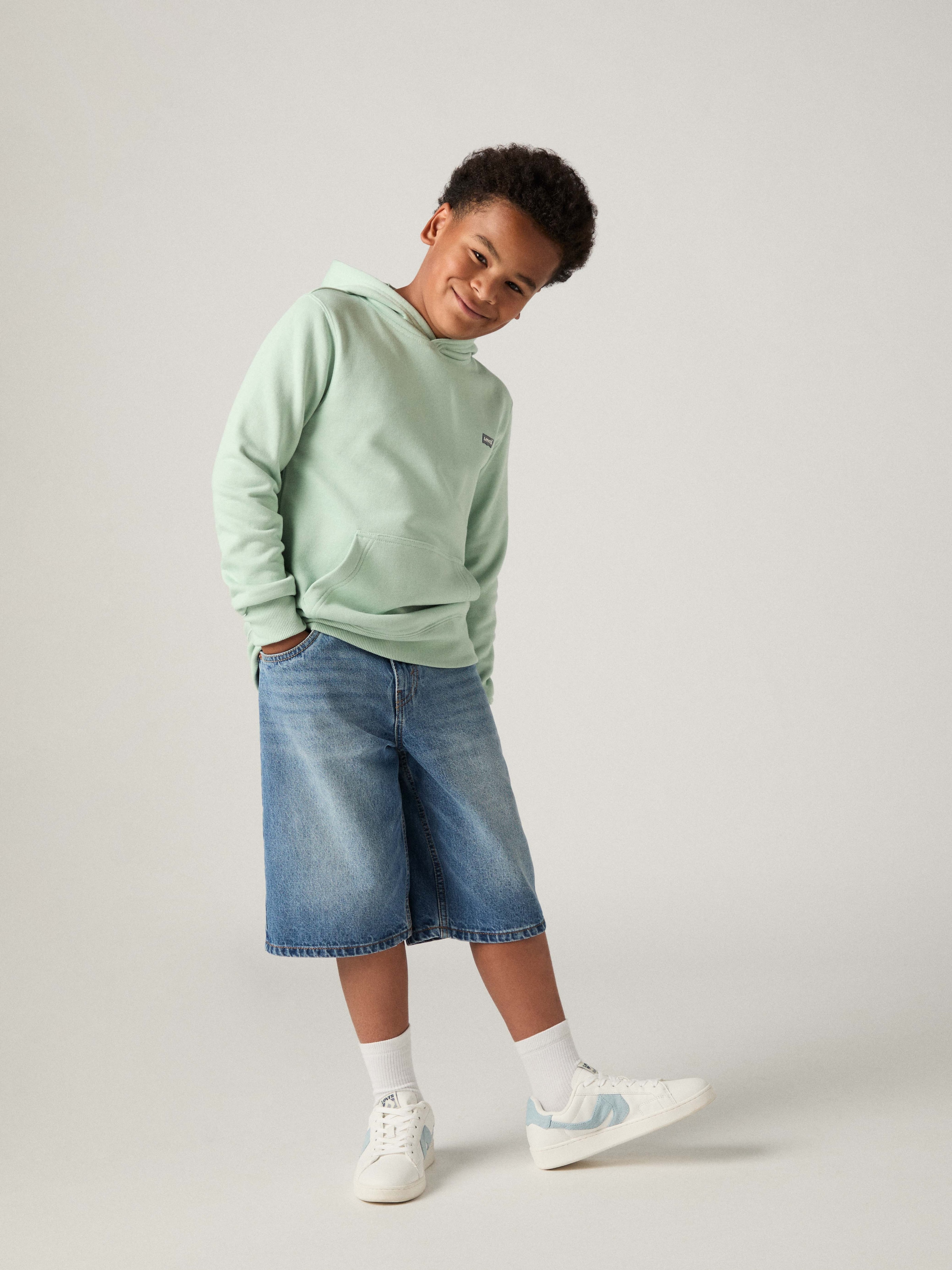Levi's® Kids Short en jean aus robustem Baumwolldenim