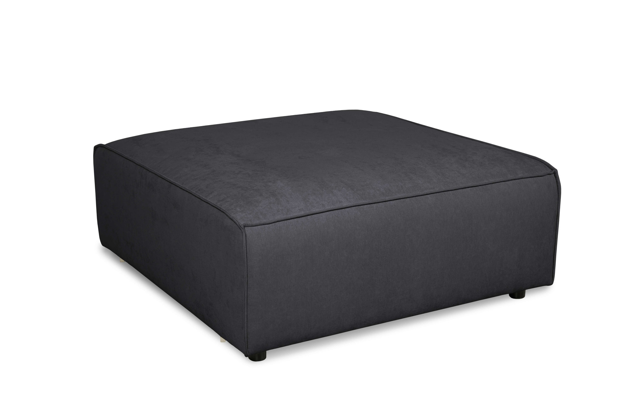 GOODproduct Polsterhocker »Jorrena, extra weicher Chenille-Stoff« Praktische Ergänzung, 105x105 cm, mit Wellenunterfederung