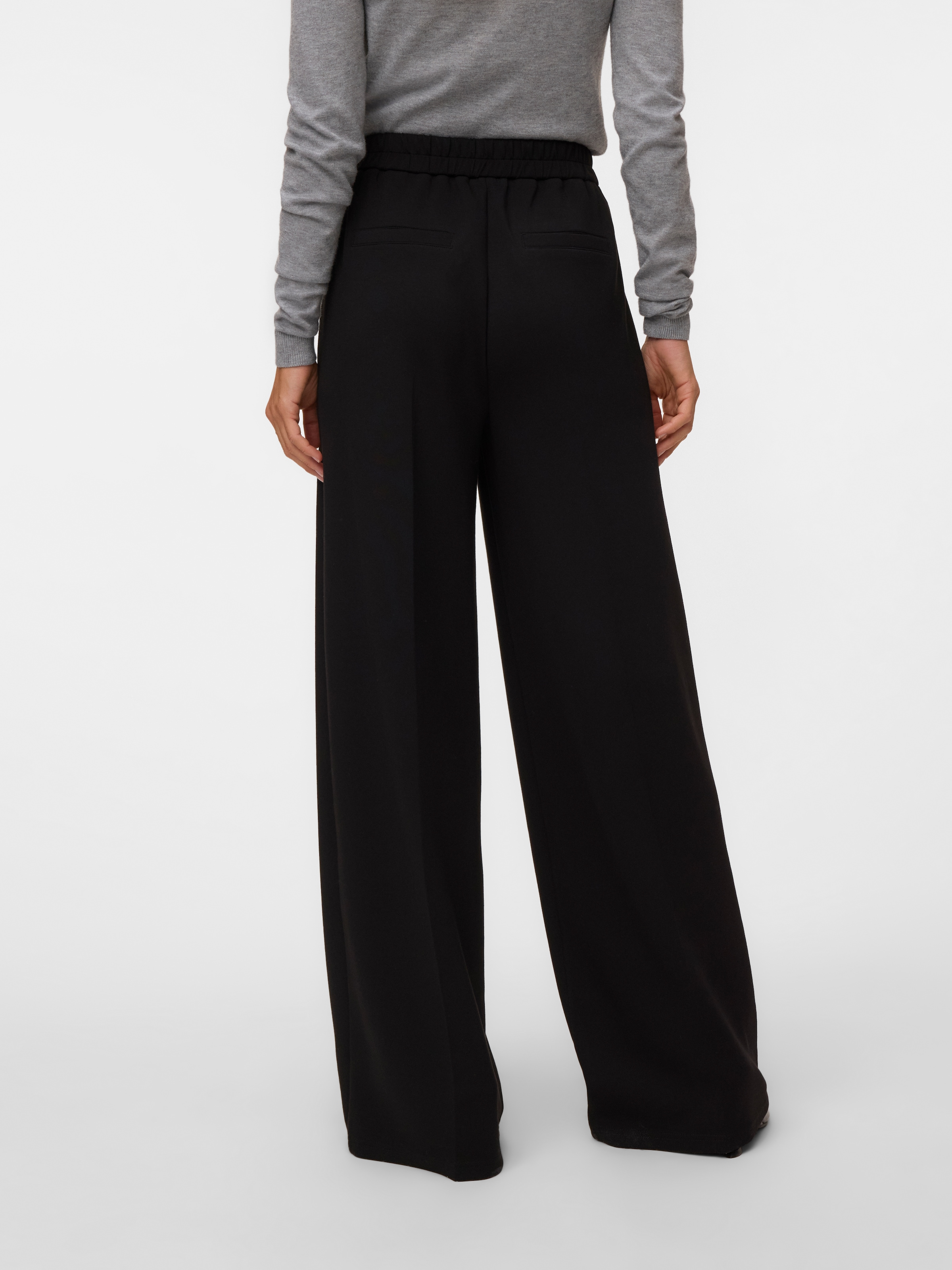 Vero Moda Pantalon de costume »VMBELLIS MW WIDE PANT NOOS«  Mélange de matériaux, coupe large