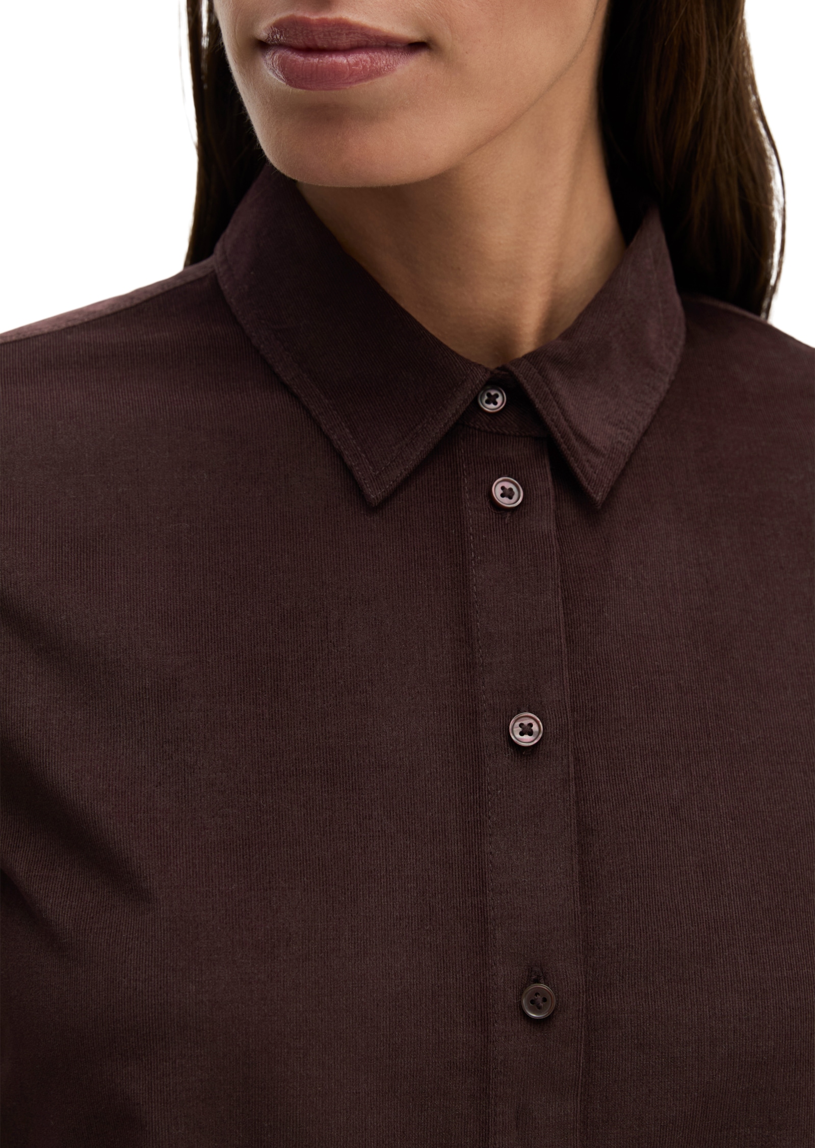 Marc O'Polo Blouse à manches longues regular en velours côtelé doux