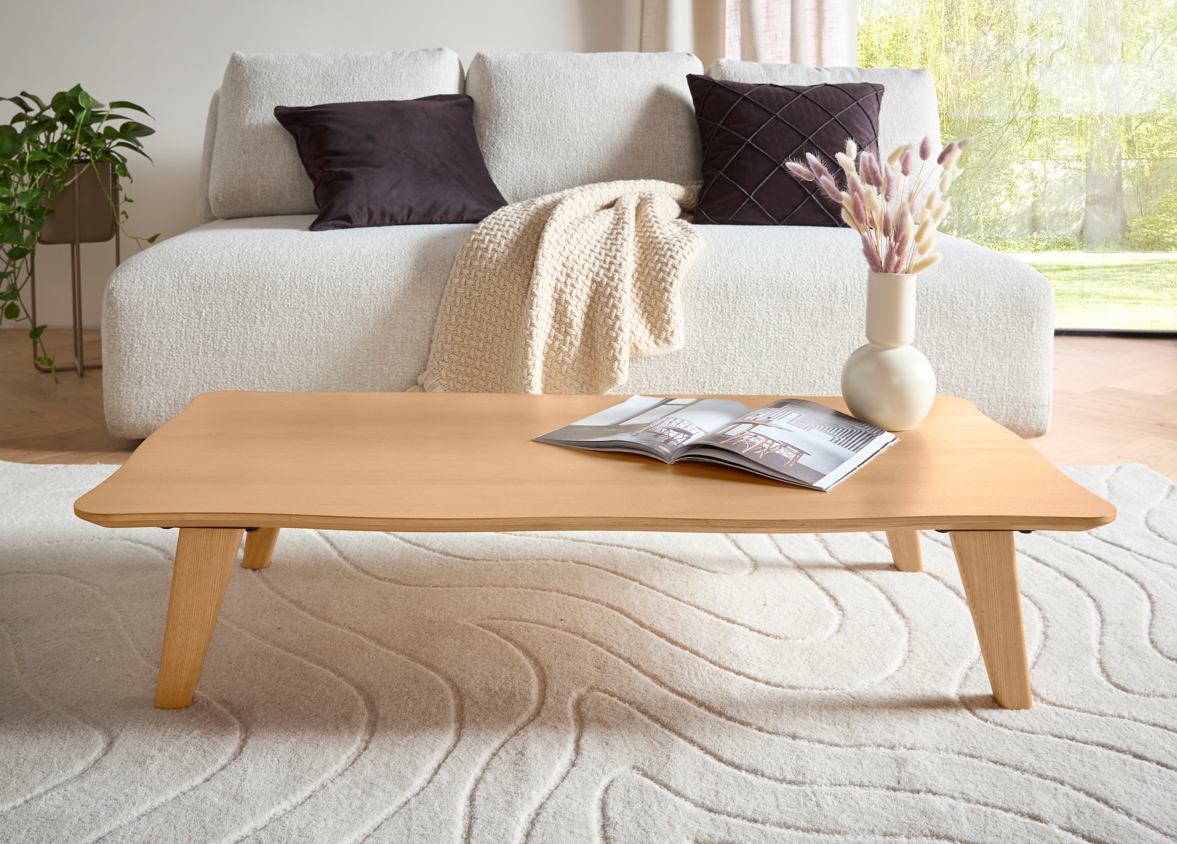 LeGer Home by Lena Gercke Table basse »Alina« Table de lounge, forme organique avec bord suisse