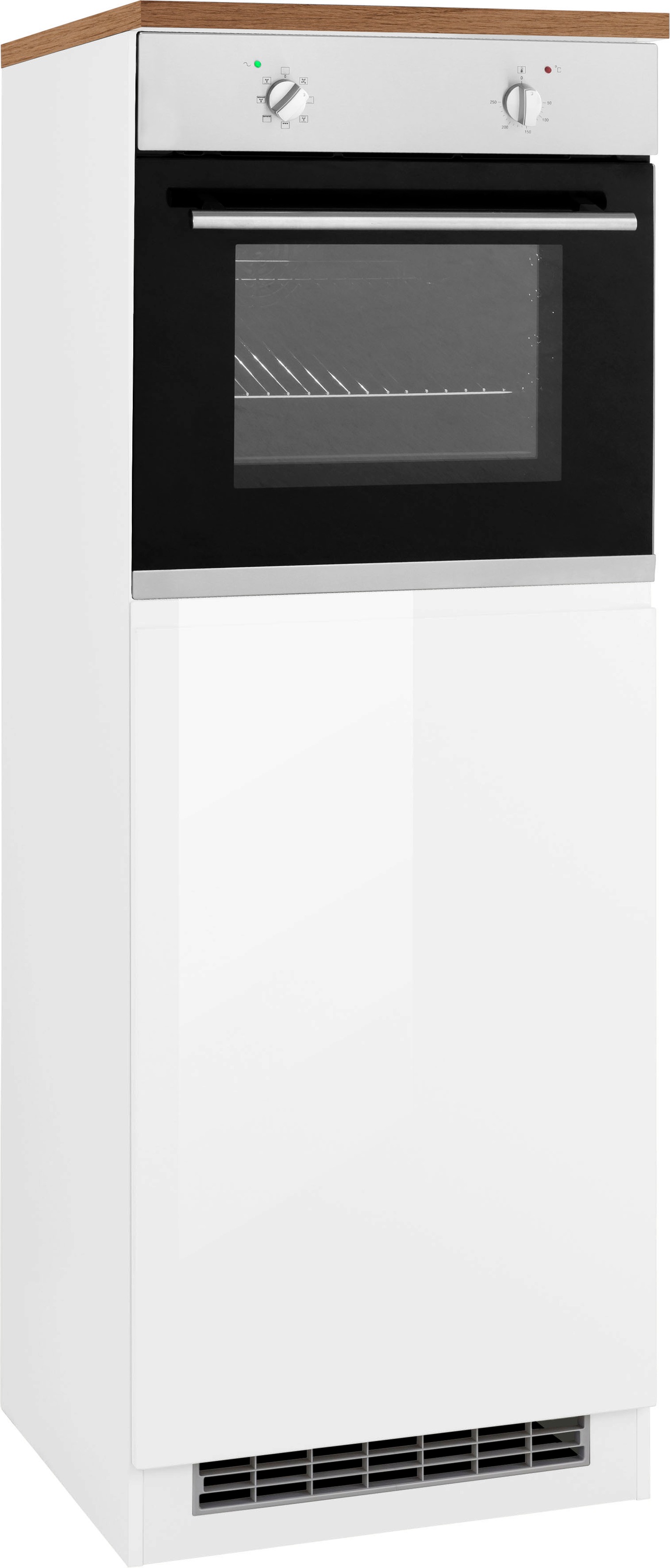 KOCHSTATION Armoire d'encastrement pour four »KS-Virginia,neu in verbesserter Ausführung« Rangement, Softclose,  largeur 60 cm, hauteur 166 cm niche pour poêle L/H/P : 56/59/55 cm