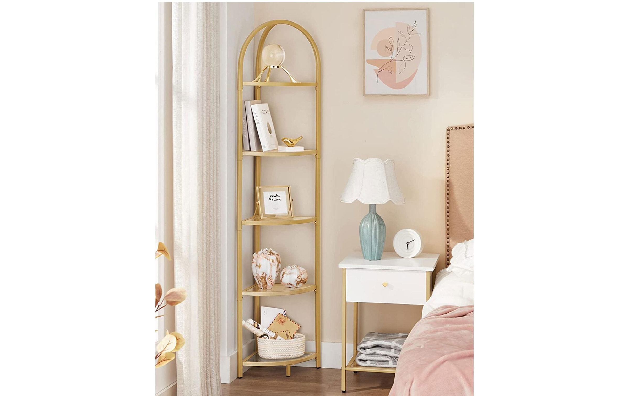 VASAGLE Wandregal »VASAGLE Regal Gold«