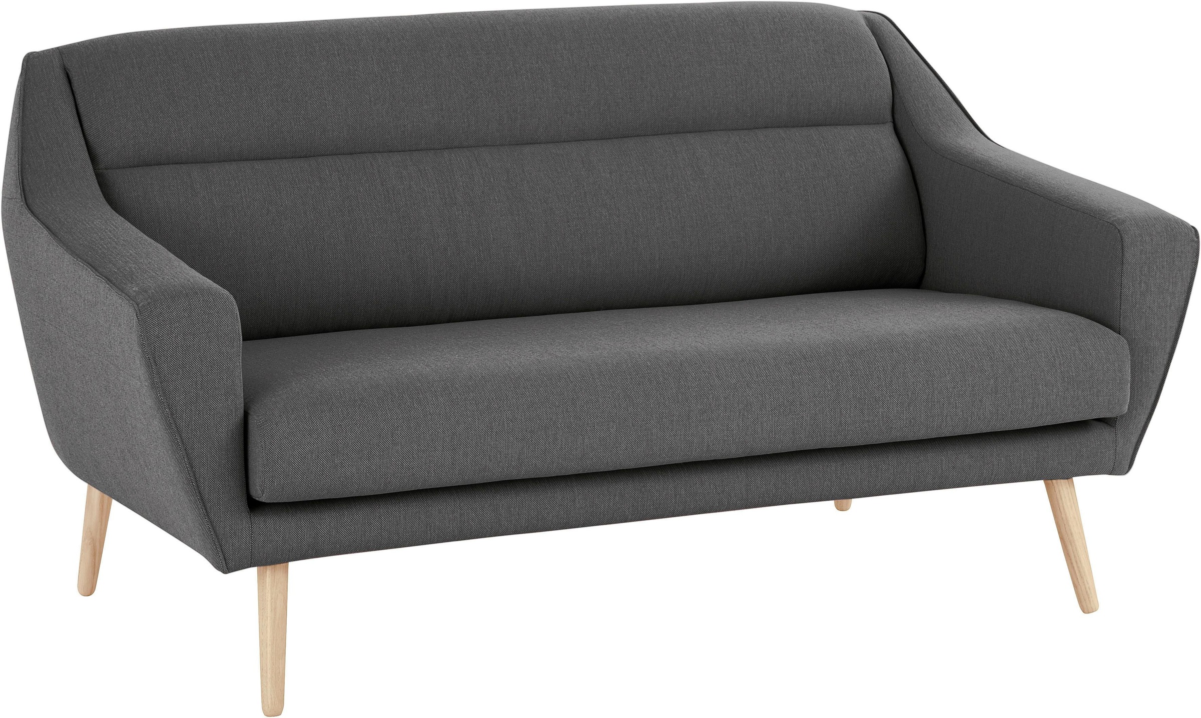 andas 2-Sitzer »Bille« mit Naht im Rückenkissen und Eiche-Beinen, Design by Morten Georgsen