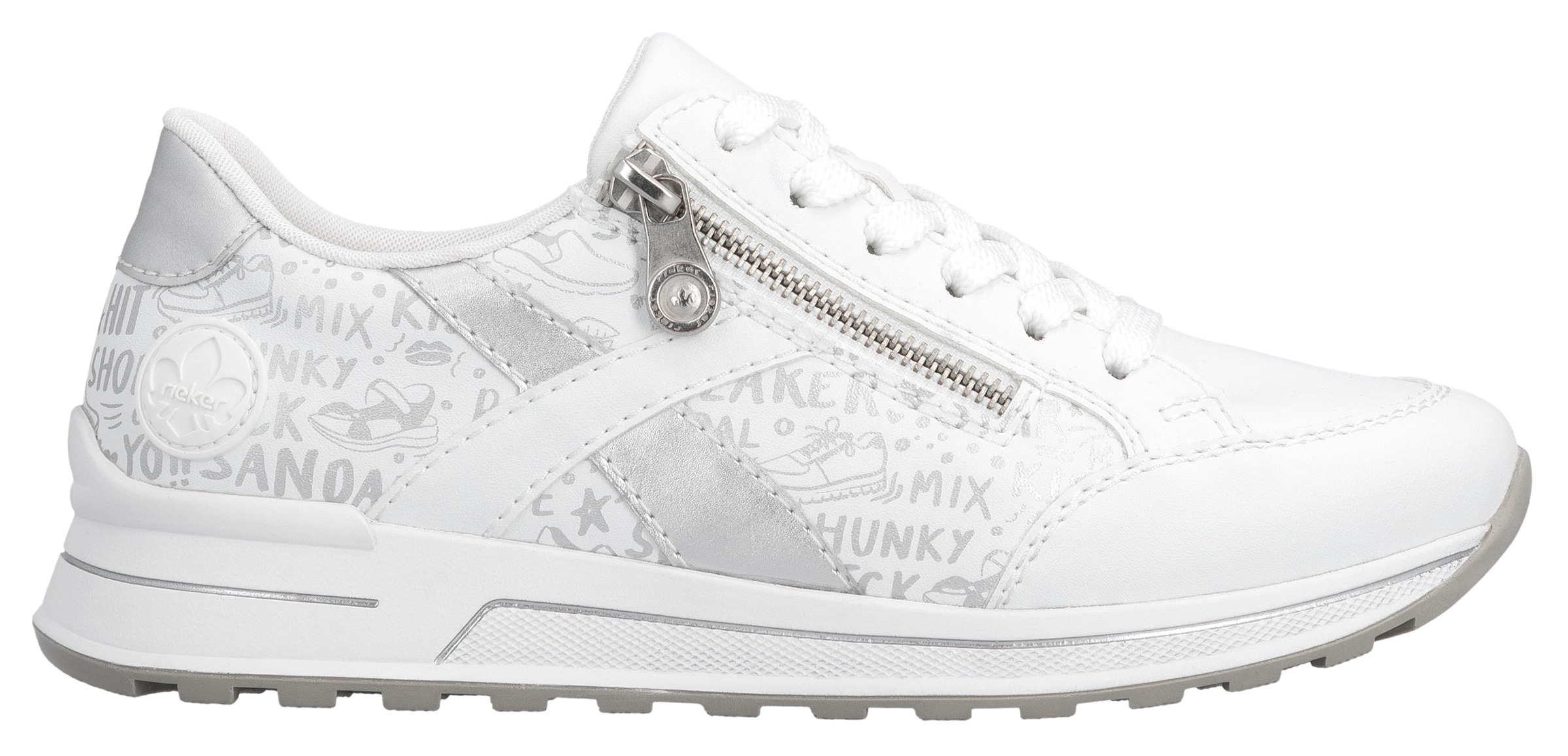 Rieker Sneakers  herausnehmbarer Soft-Einlage, Freizeitschuh, Halbschuh, Schnürschuh