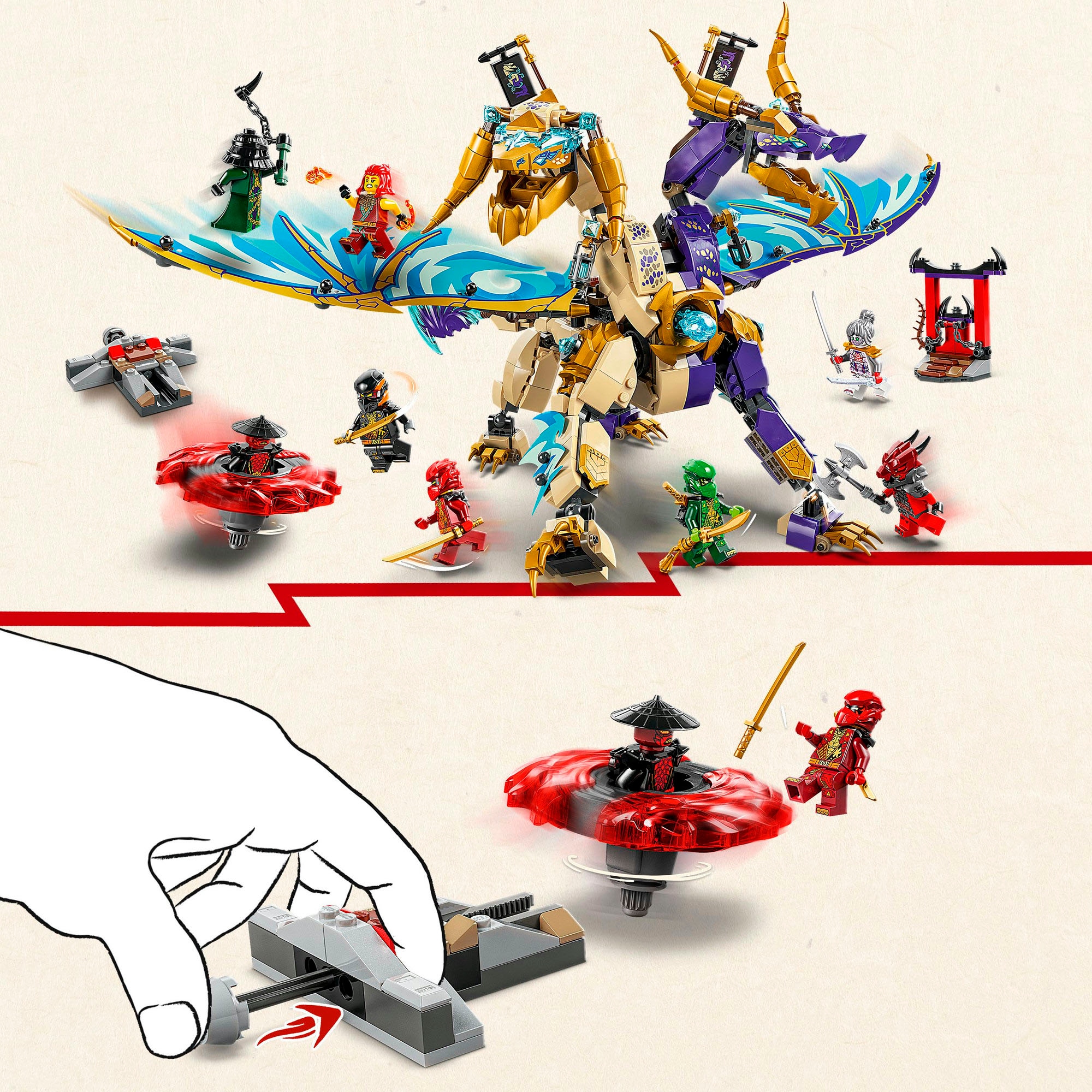 LEGO® Pions de construction »Lichtbogendrache (71836), LEGO® Ninjago« Made in Europe
