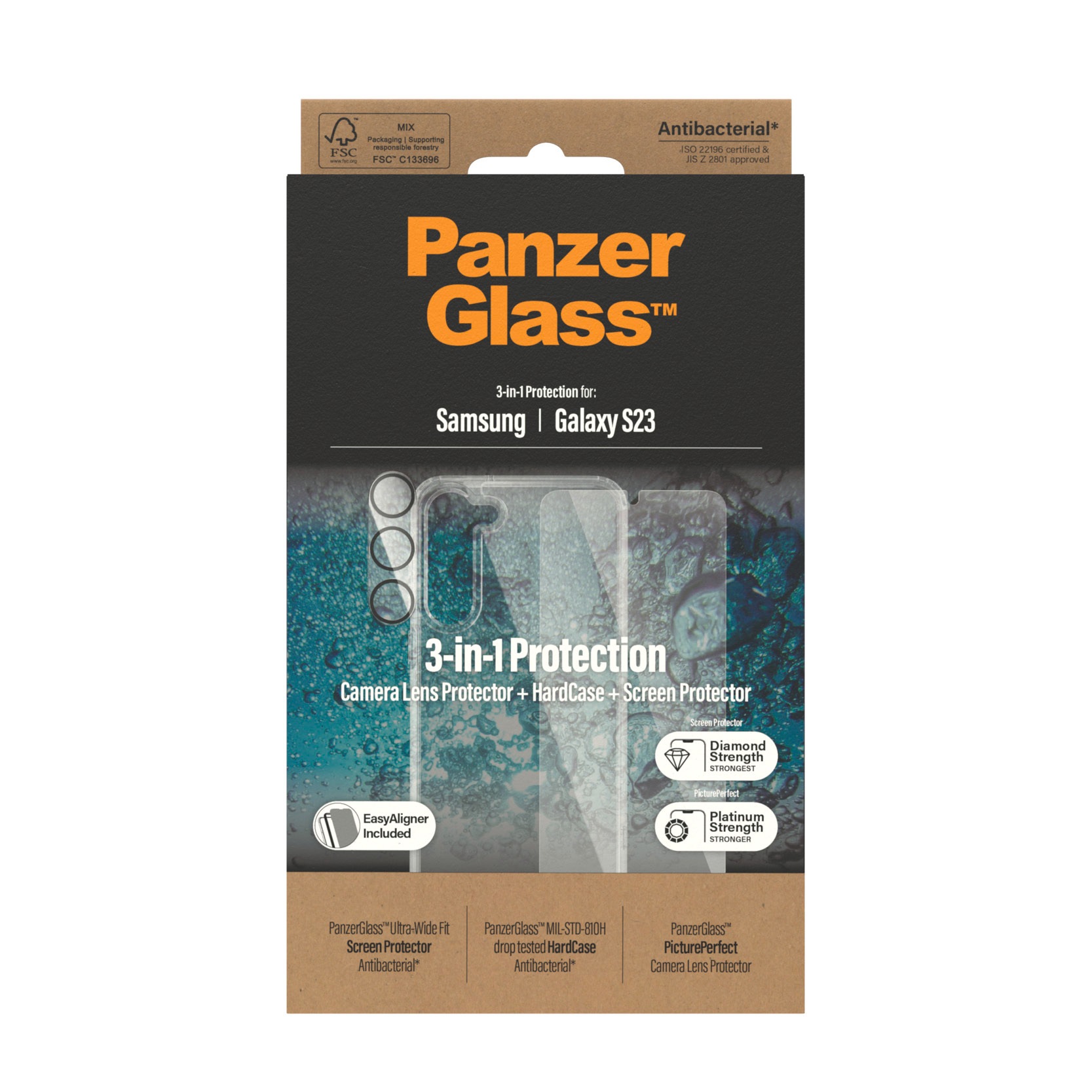 PanzerGlass Couverture arrière »Set: HardCase + Screen Protector - Samsung Galaxy S23«