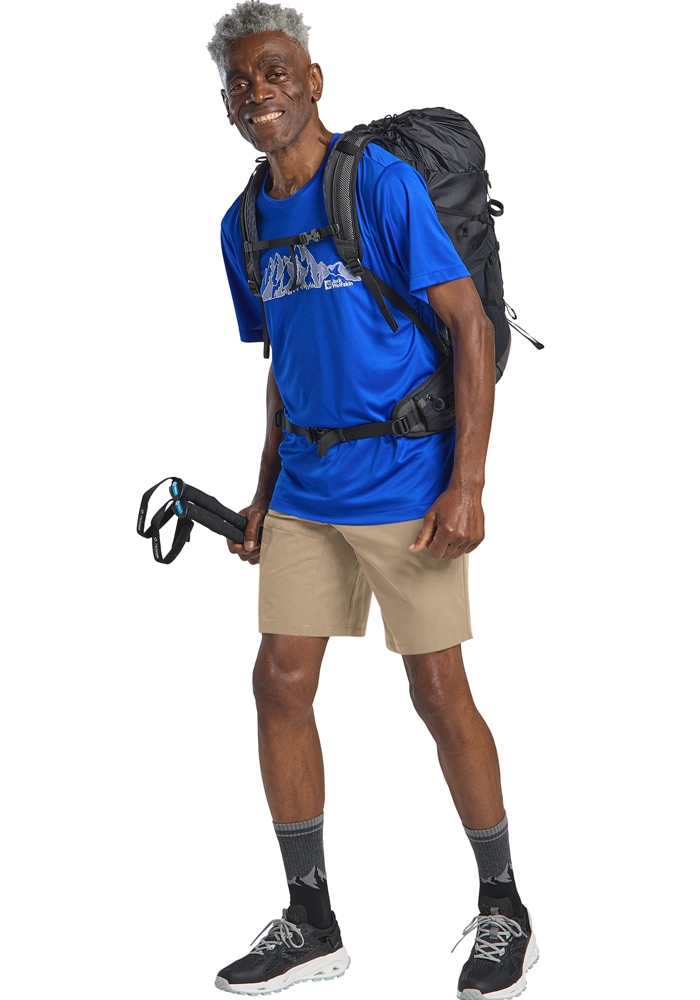 Jack Wolfskin Short »PICO TRAIL SHORTS M«  coupe bermuda robuste, avec deux poches latérales, coupe-vent, respirant