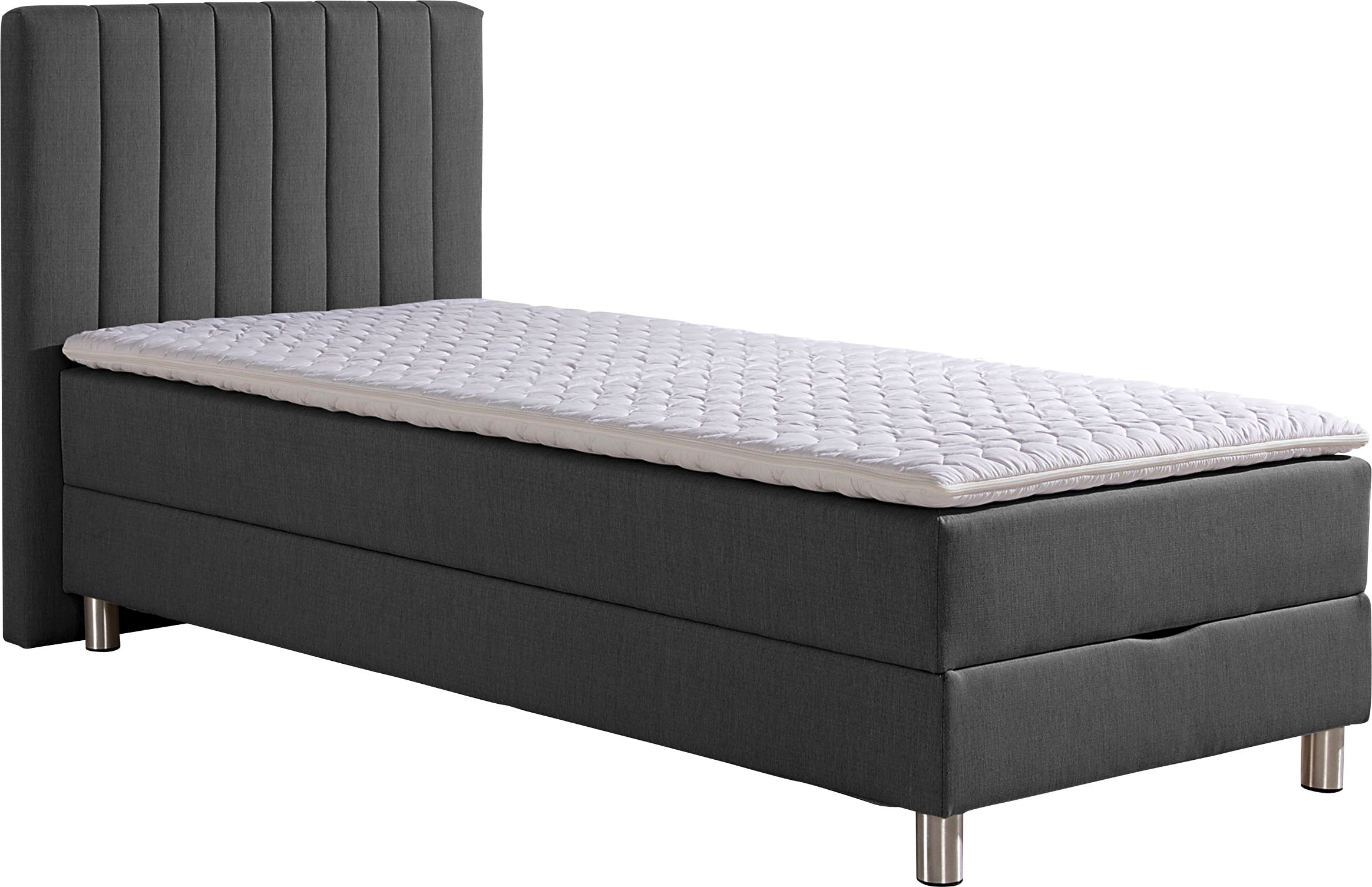 Maintal Lit de boxe avec coffre de lit et surmatelas en mousse froide